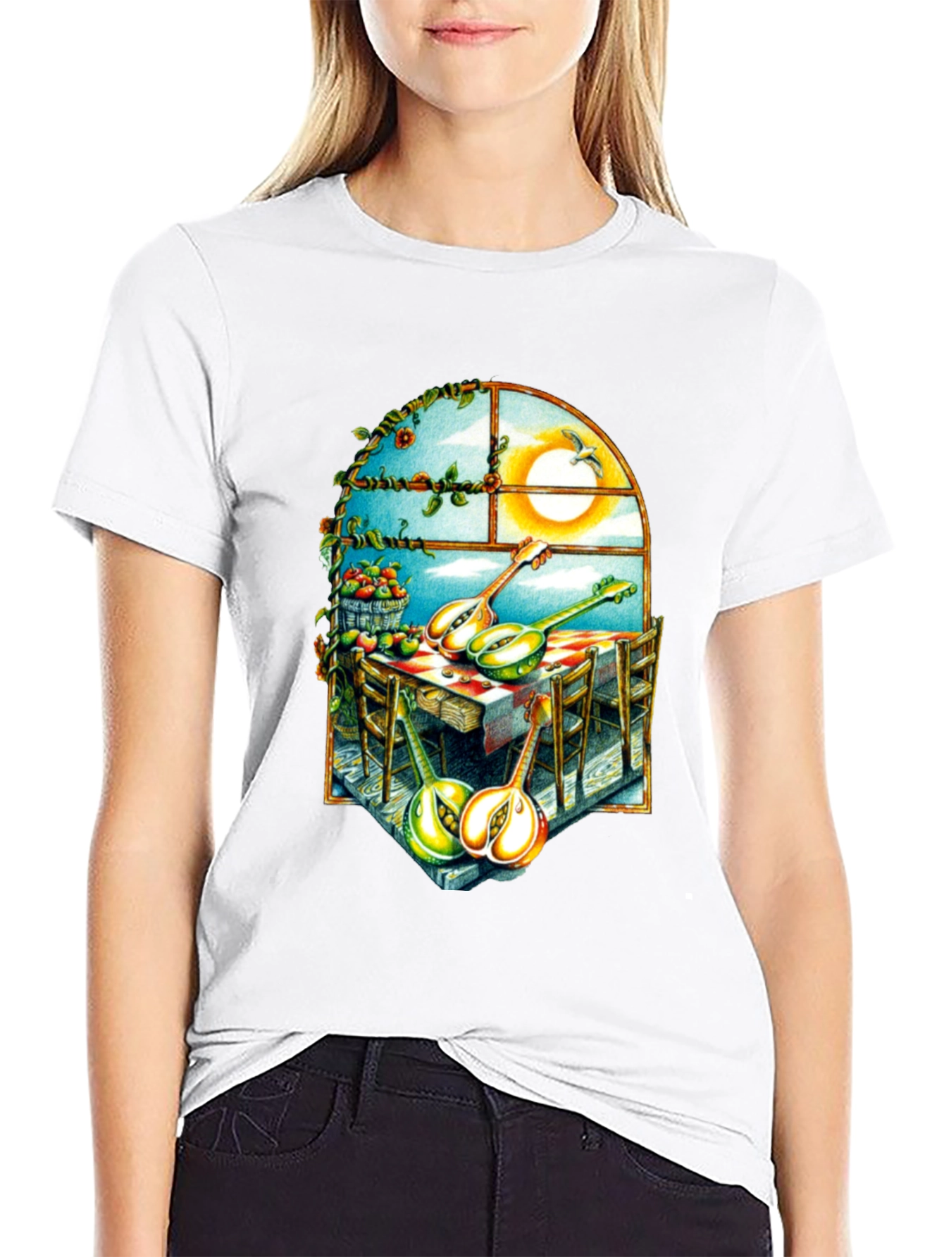 Surreal Fruit & Music T-Shirt