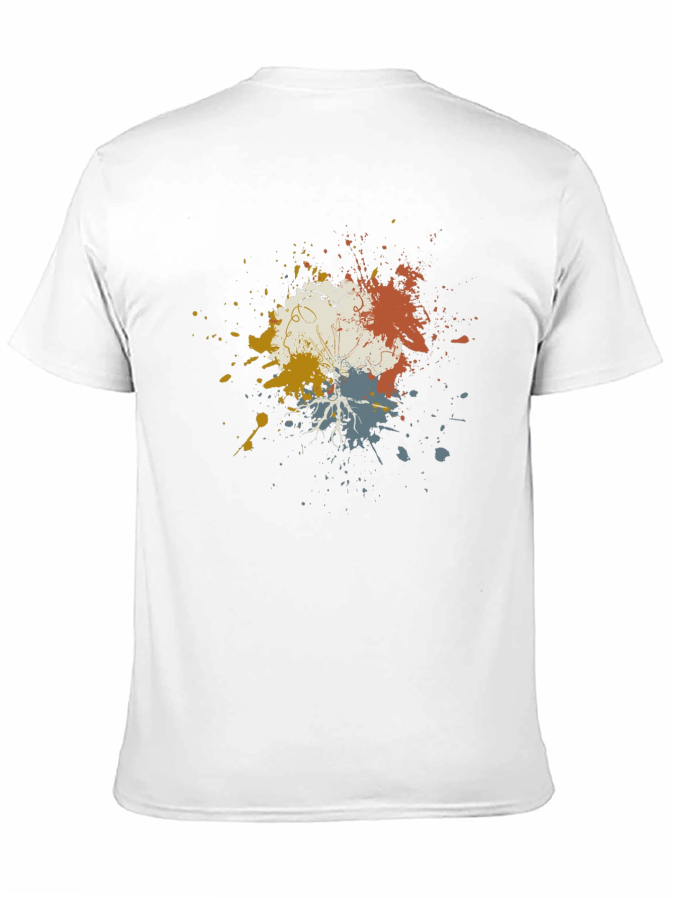 Artistic Splatter Graphic Tee - Modern Black T-Shirt