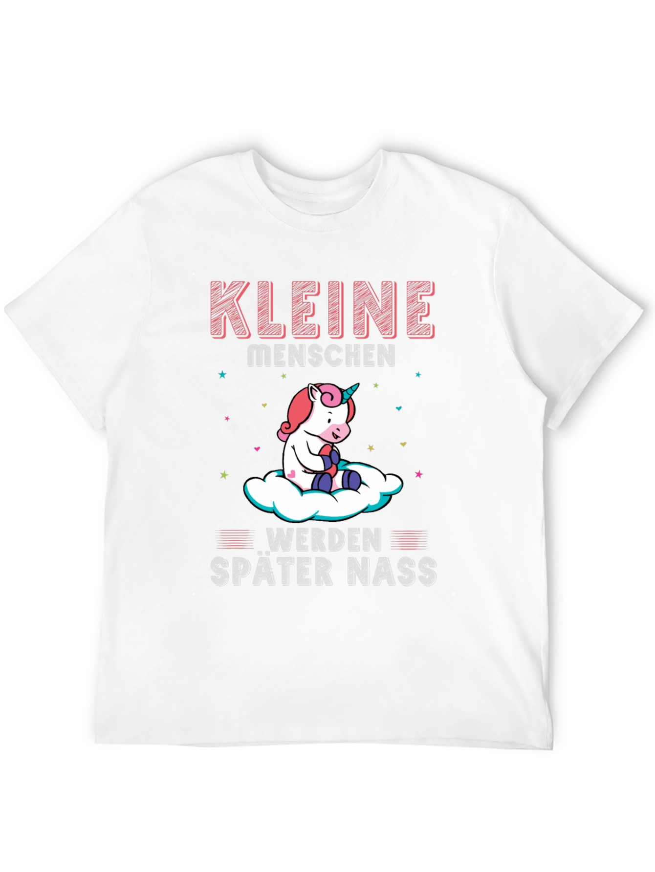KLEINE MENSCHEN Unicorn Black T-Shirt