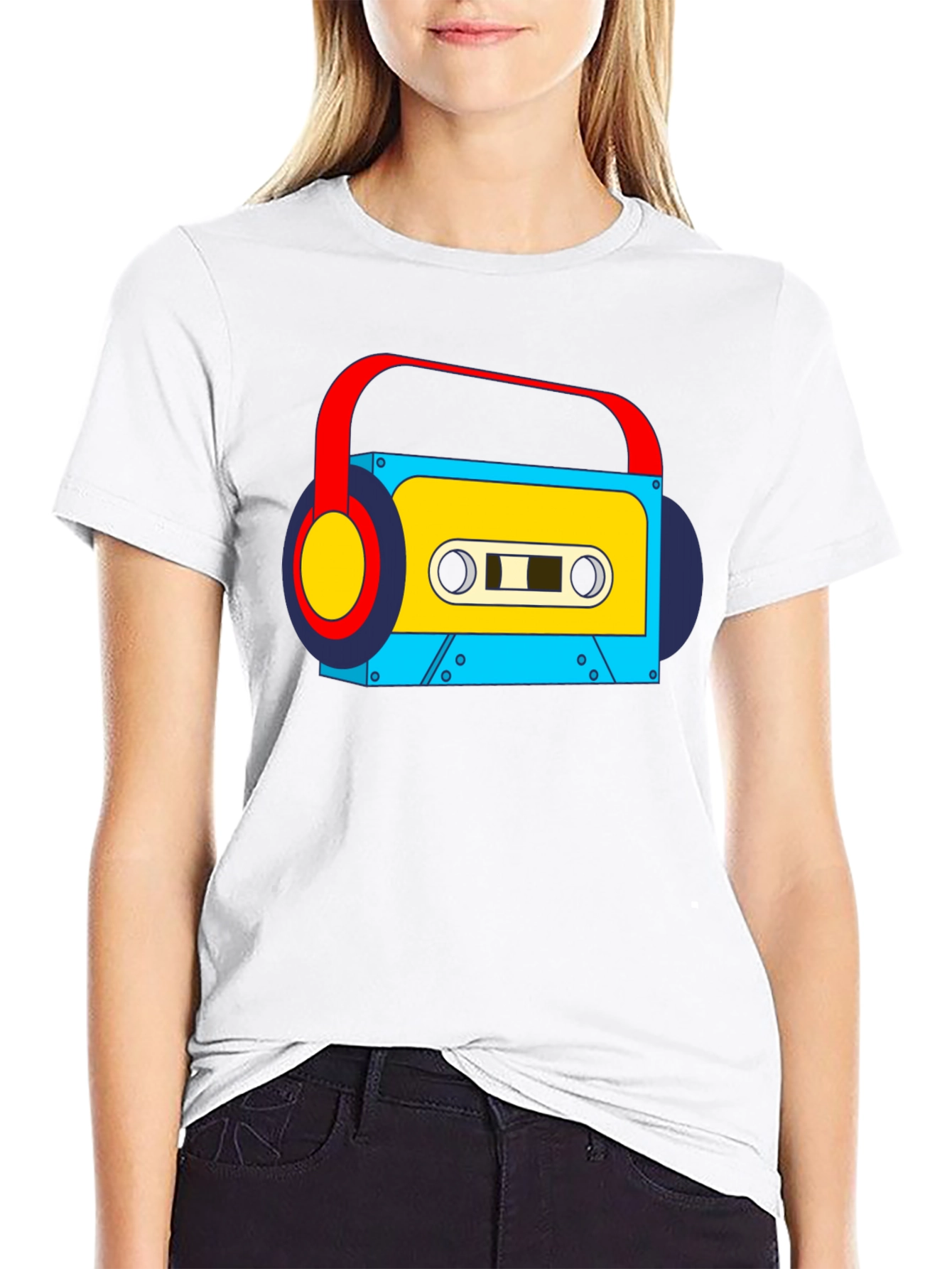 Retro Cassette Player Graphic Tee