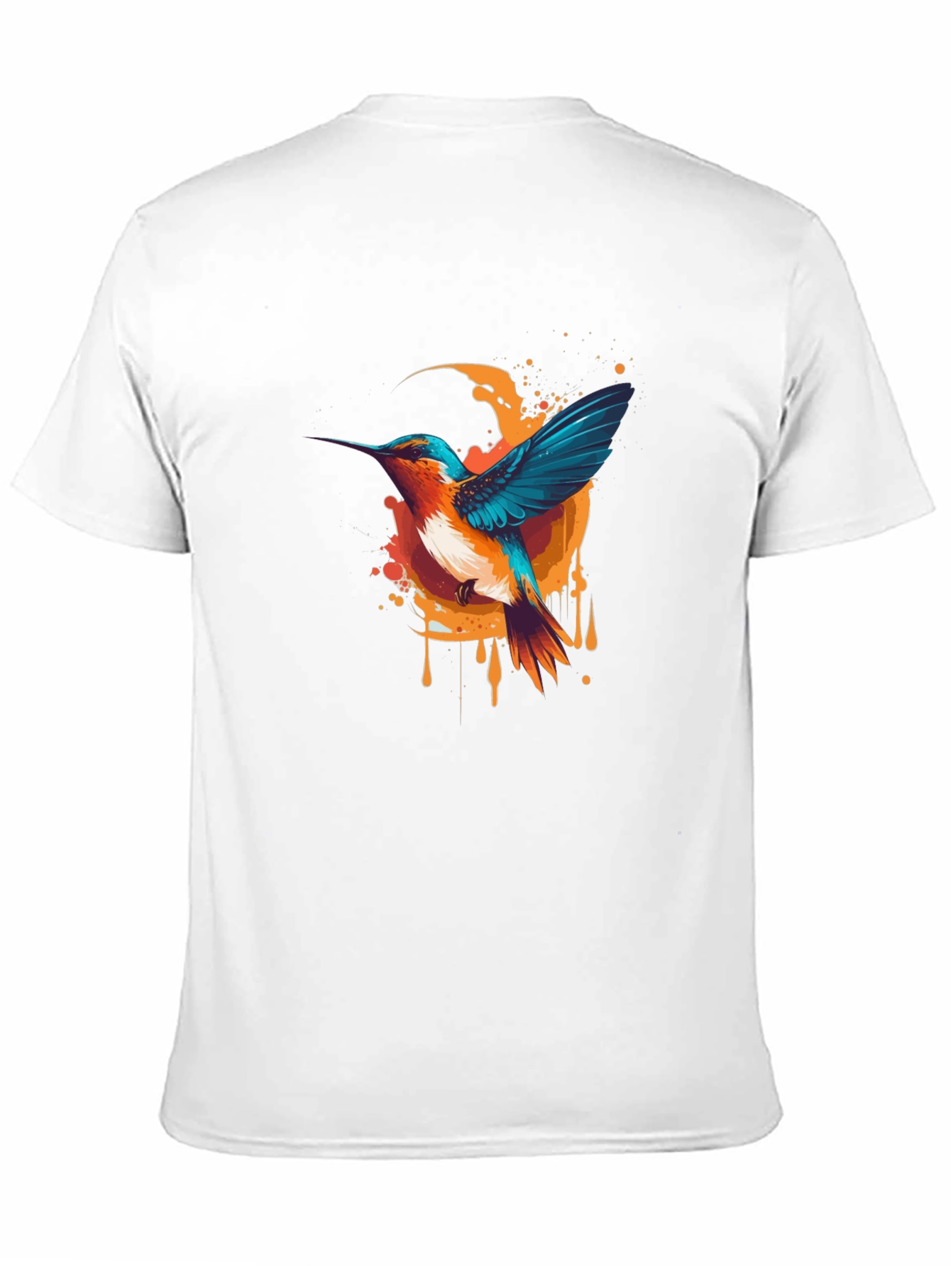 Hummingbird Graphic Tee - Stylish Black T-Shirt