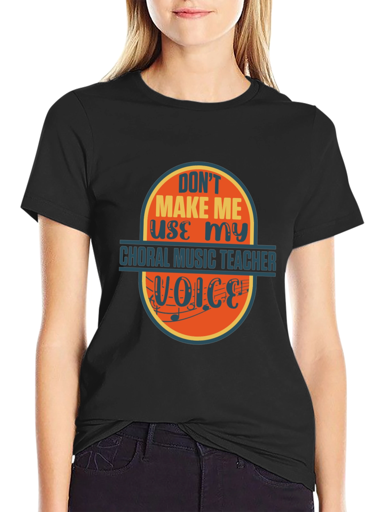 Choral Music Teacher T-Shirt - Funny Voice Warning