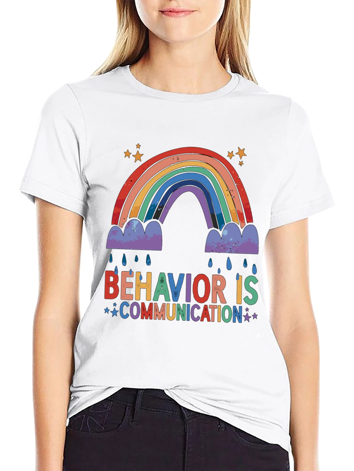 Behavior is Communication Rainbow T-Shirt