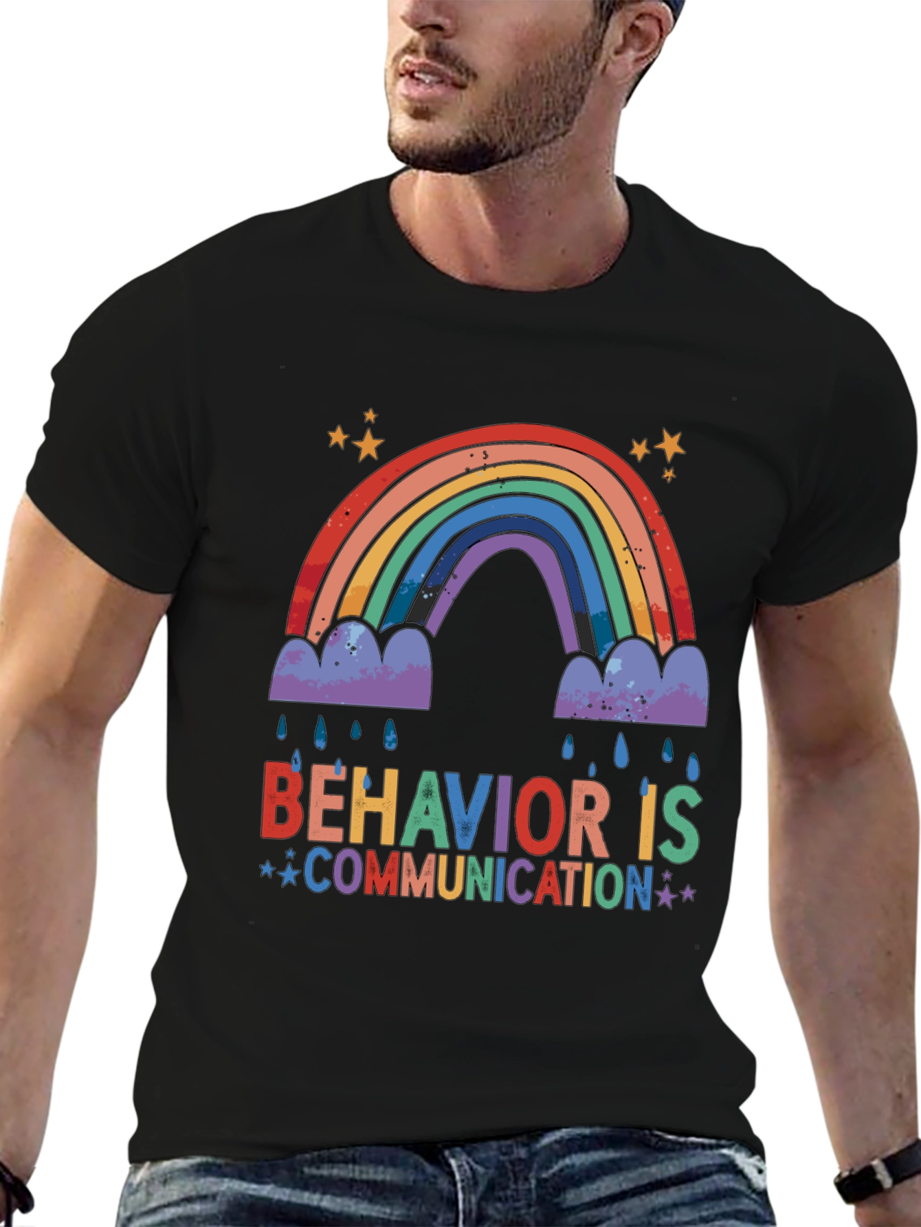 Behavior is Communication Rainbow T-Shirt