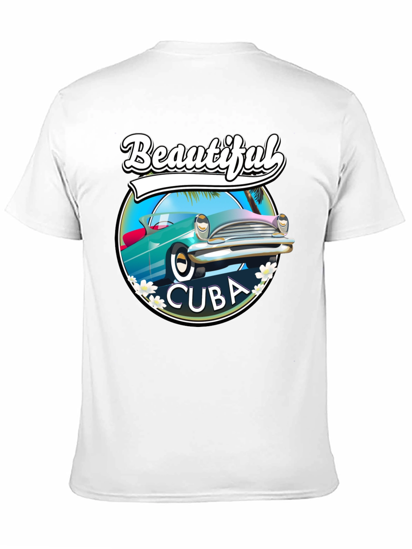 Beautiful Cuba Car Graphic T-Shirt