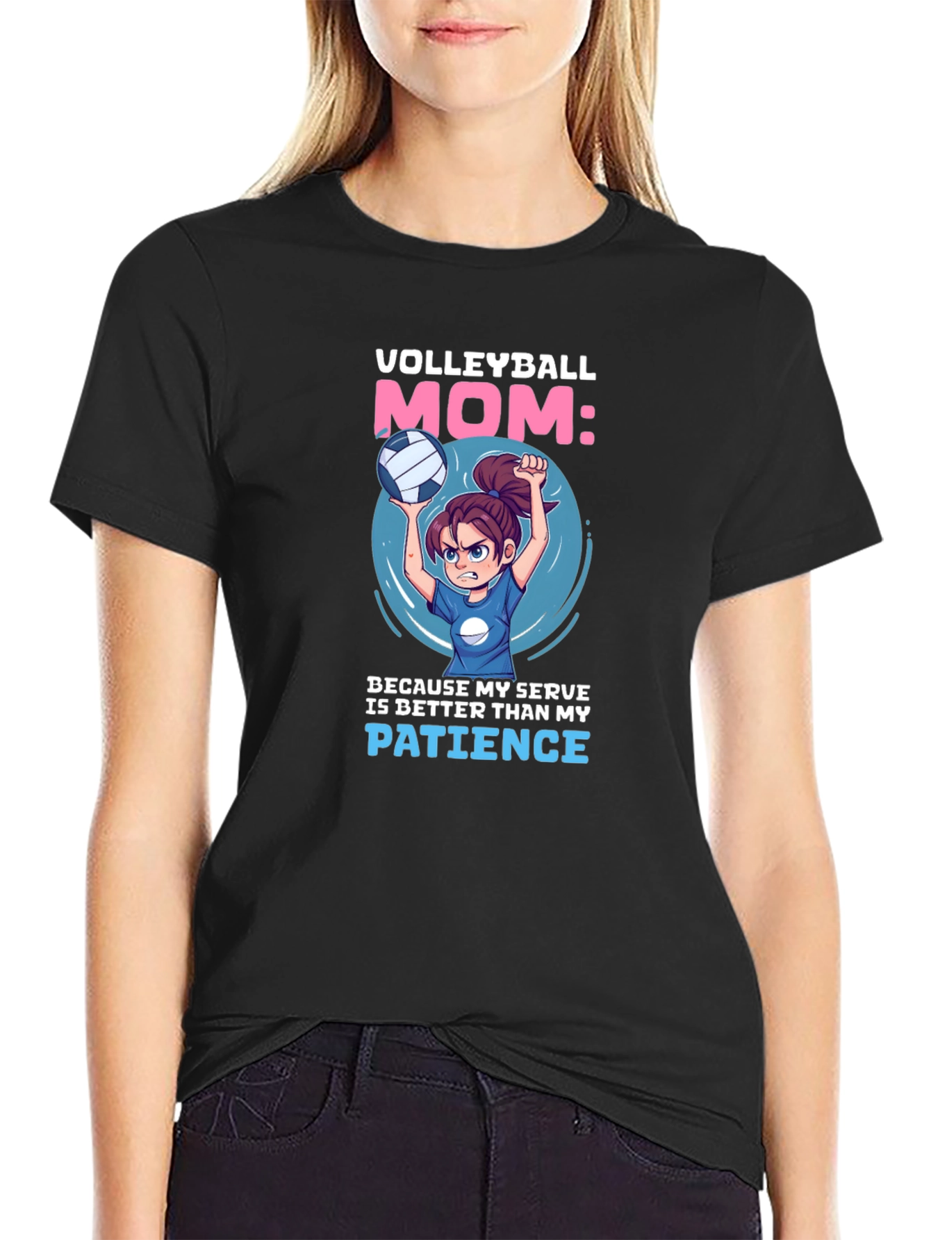 Volleyball Mom T-Shirt - Serve with Style