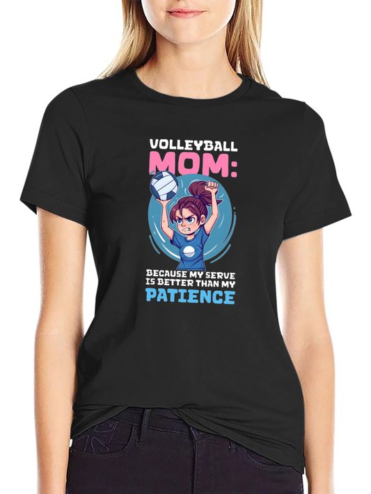 Volleyball Mom T-Shirt - Serve with Style