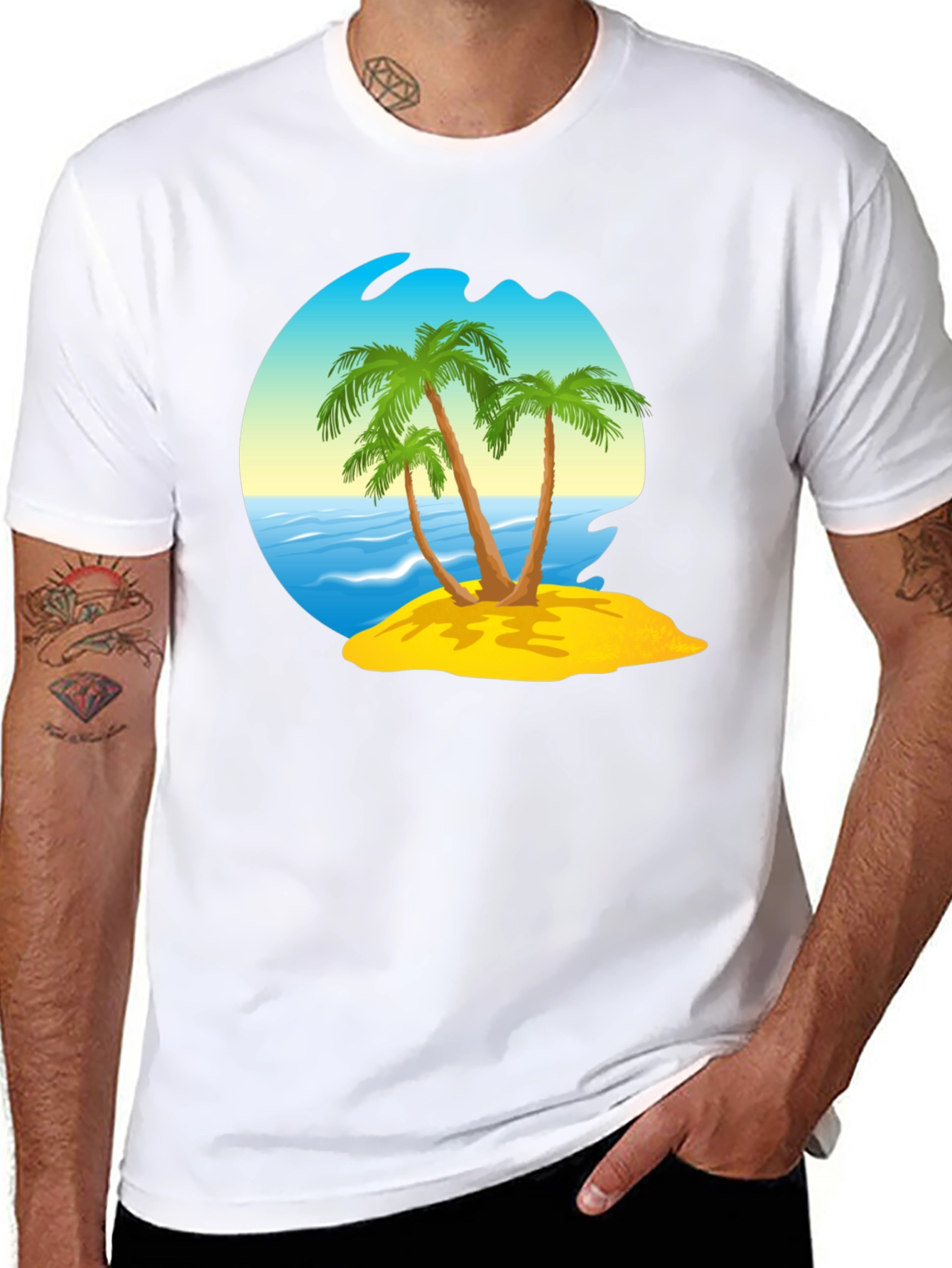 Tropical Island T-Shirt - Beach Vacation Ready