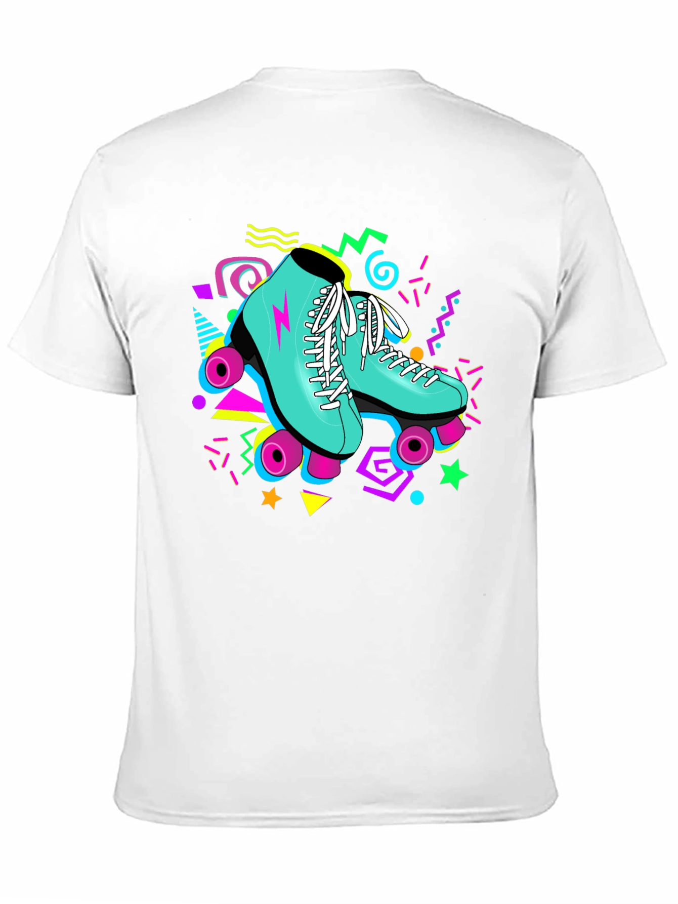 Retro Roller Skate T-Shirt - 80s Style Graphic Tee