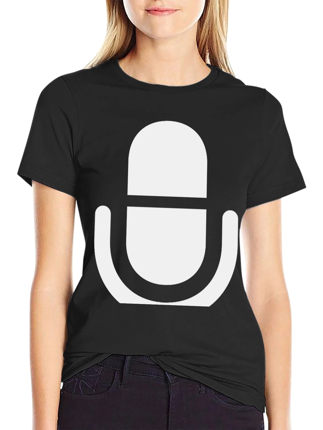 Podcast Microphone Graphic Tee - Cool & Comfortable