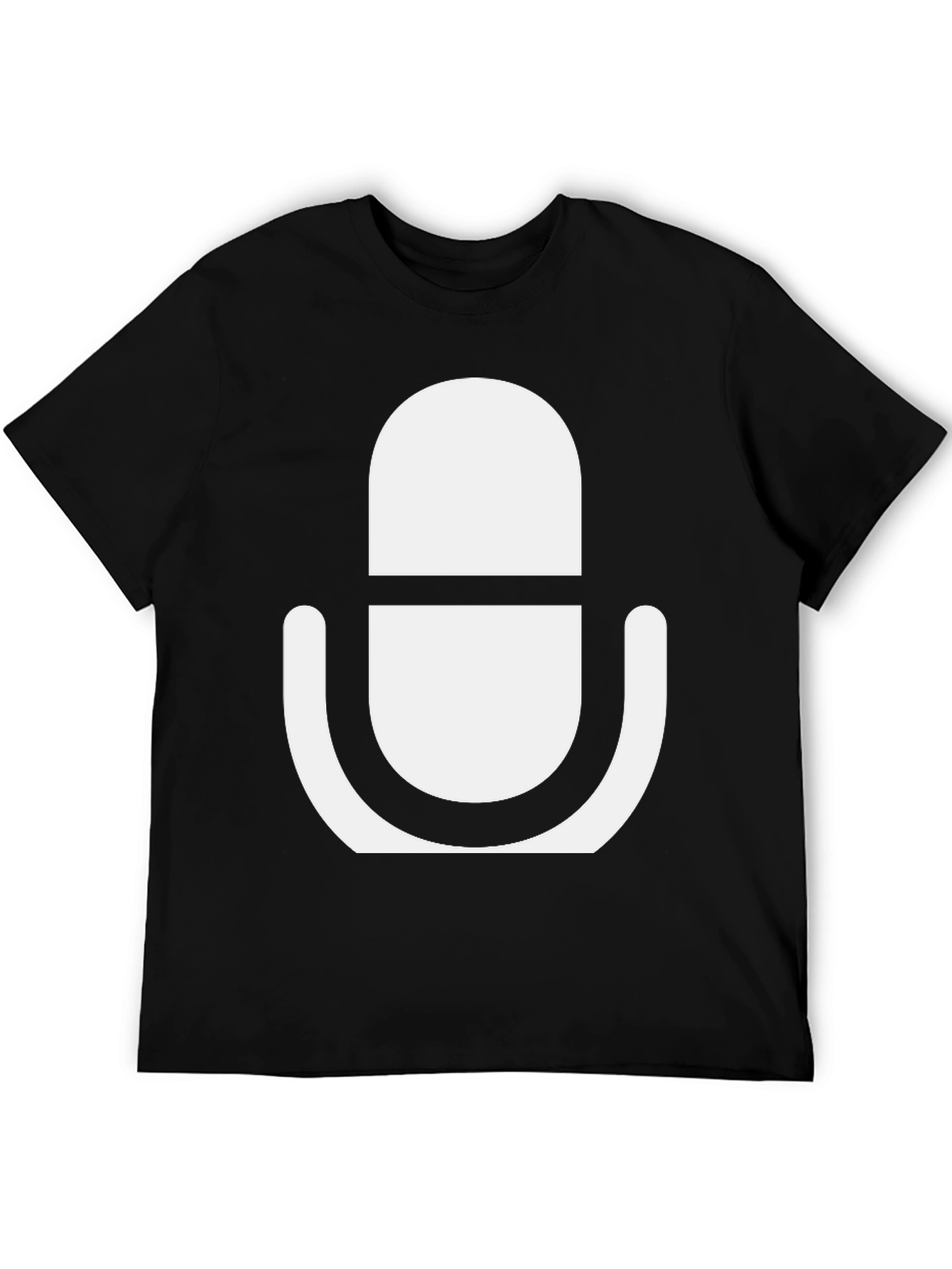 Podcast Microphone Graphic Tee - Cool & Comfortable