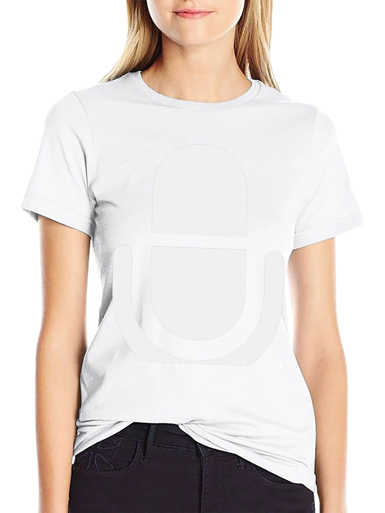 Podcast Microphone Graphic Tee - Cool & Comfortable