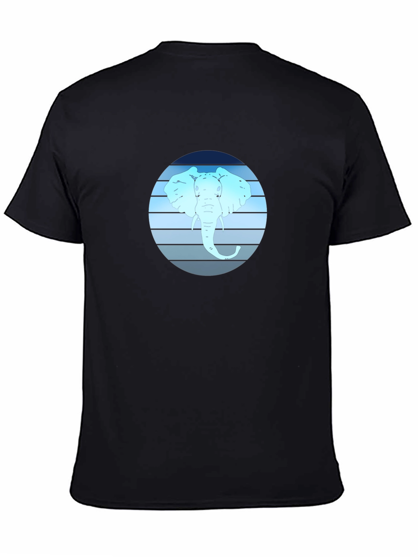 Elephant Graphic Tee - Black Cotton Blend