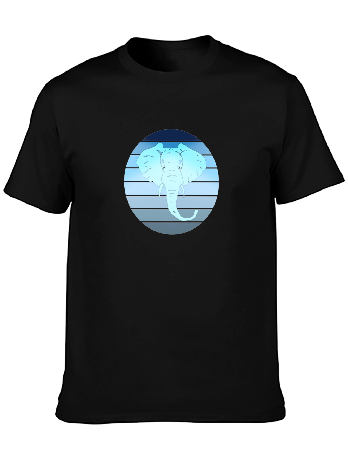 Elephant Graphic Tee - Black Cotton Blend