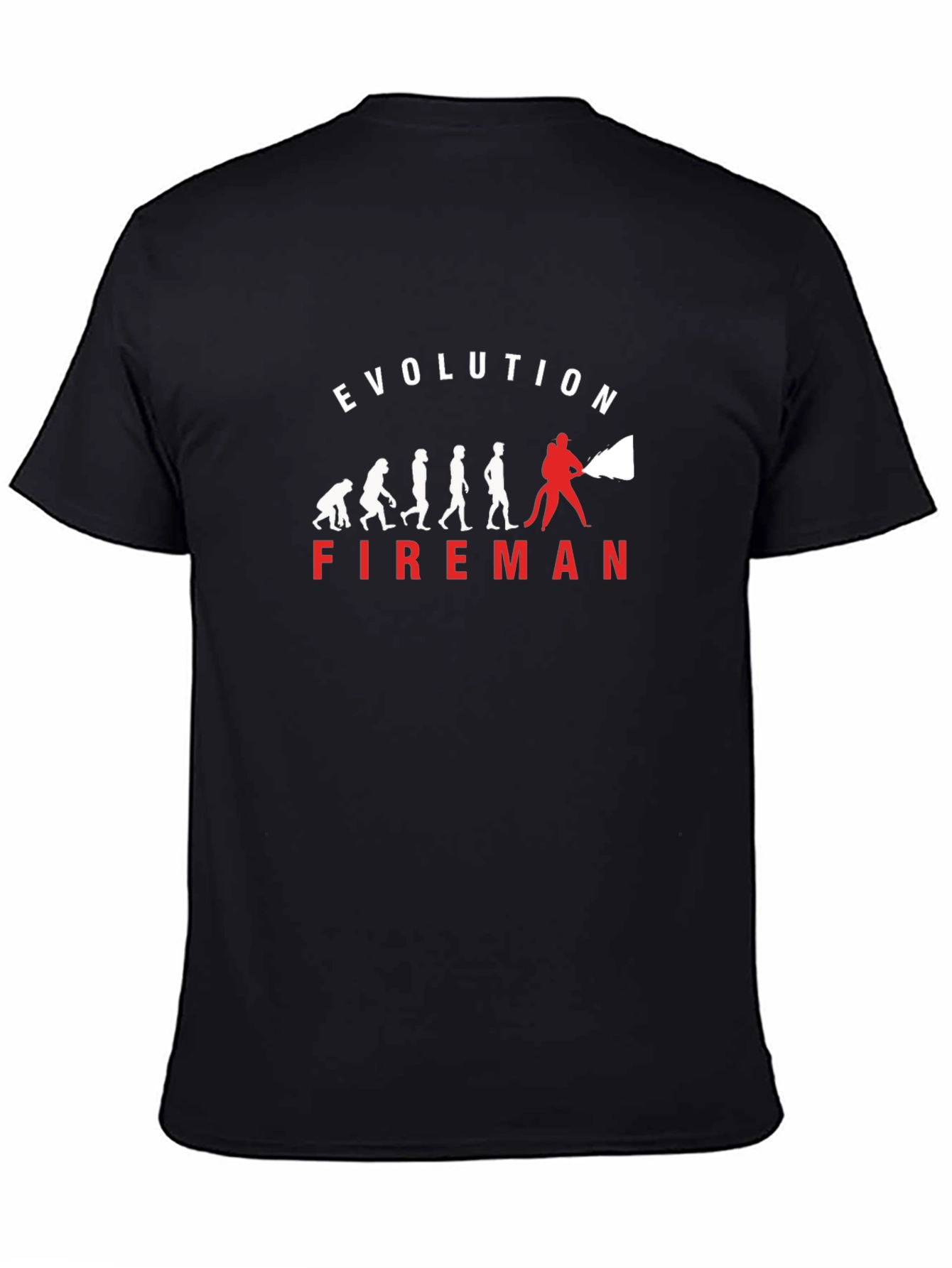 Fireman Evolution Graphic T-Shirt - Black