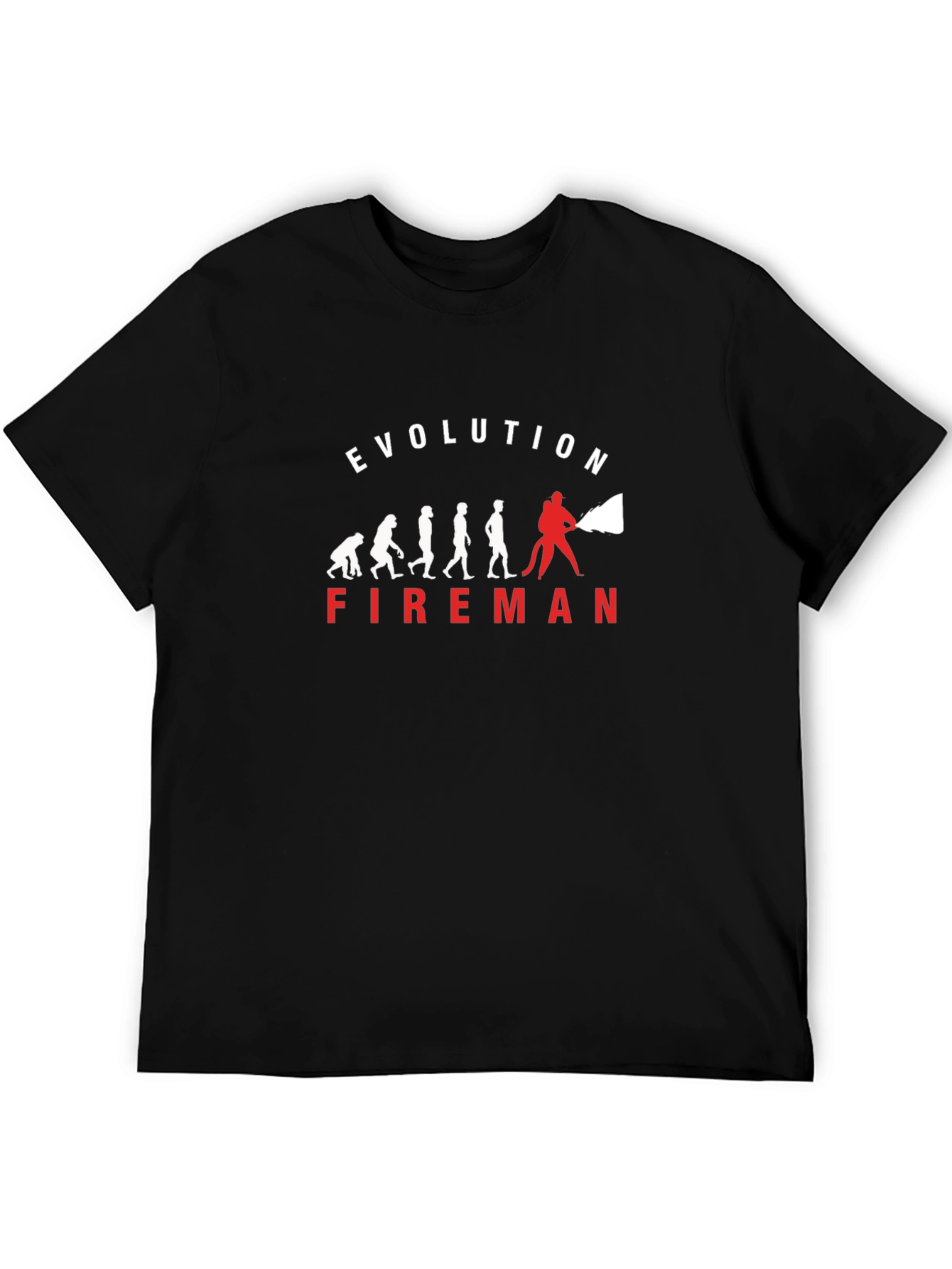 Fireman Evolution Graphic T-Shirt - Black