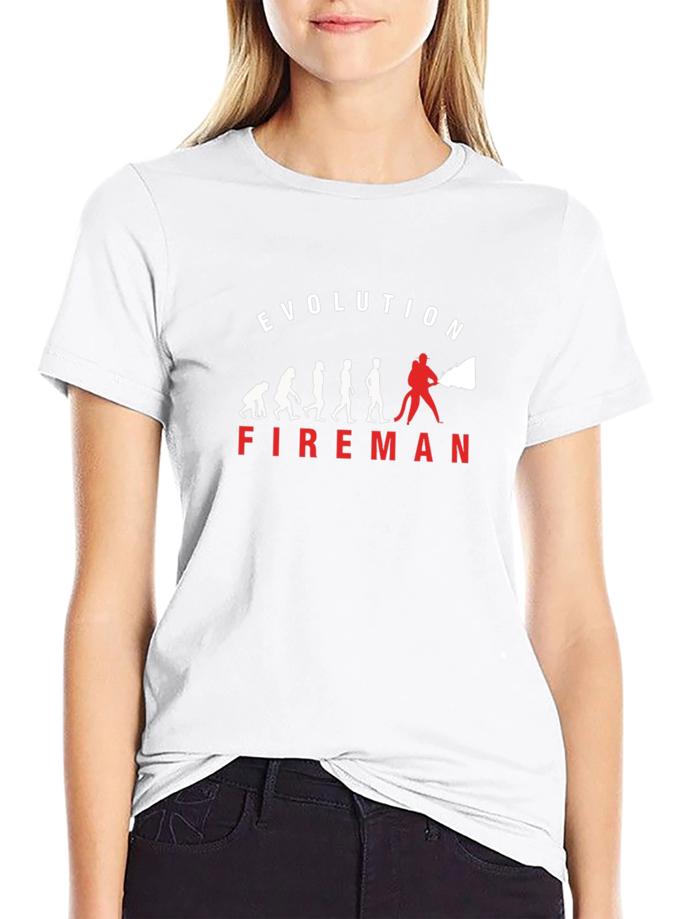 Fireman Evolution Graphic T-Shirt - Black