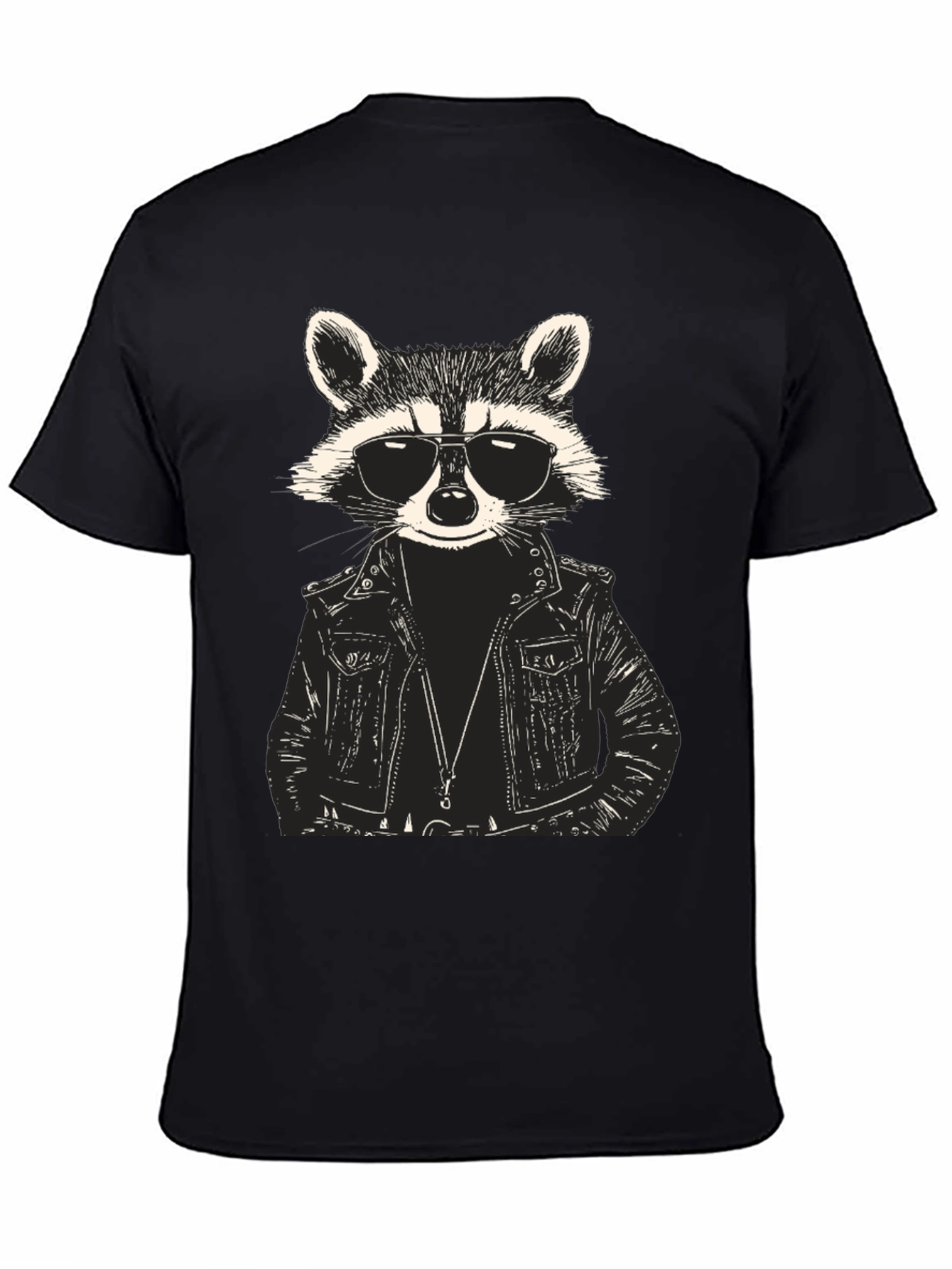 Raccoon Biker Graphic Tee - Cool & Edgy Design
