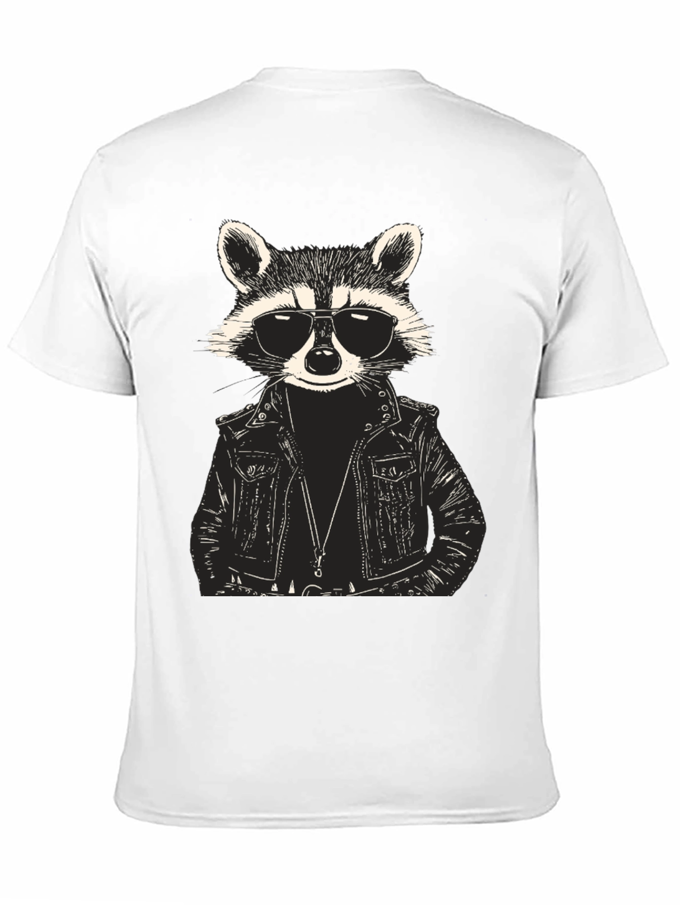 Raccoon Biker Graphic Tee - Cool & Edgy Design