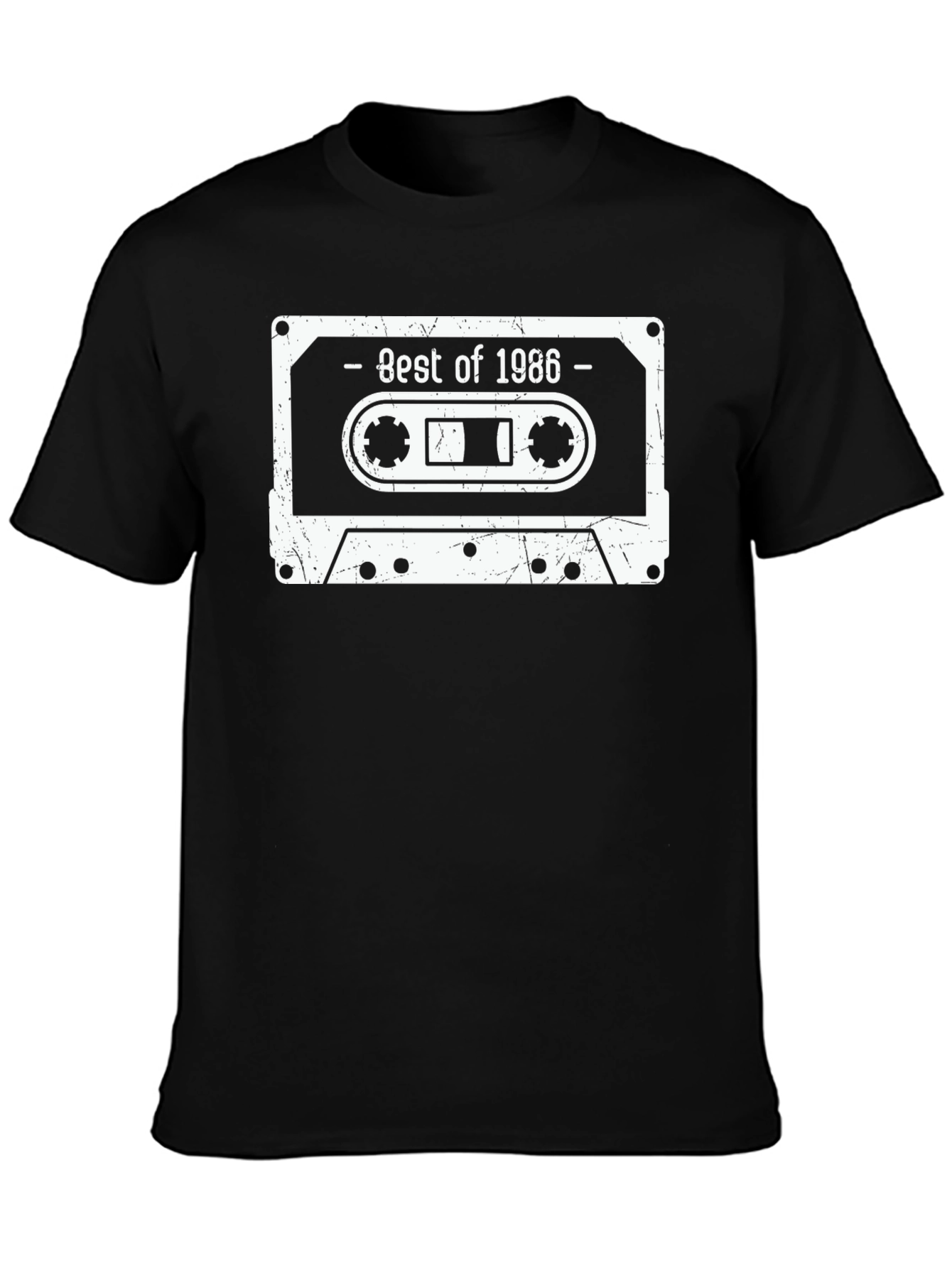 Best of 1986 Retro Cassette Tape Graphic T-Shirt