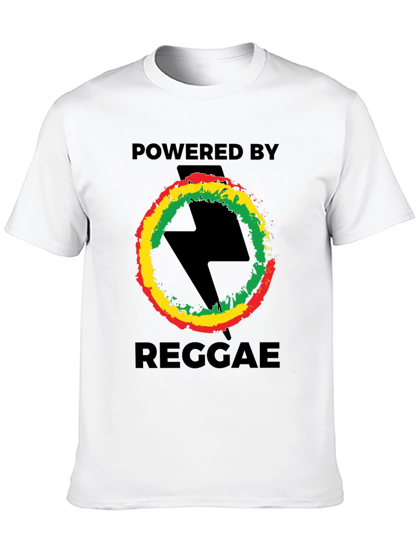 Powered By Reggae T-Shirt - Black