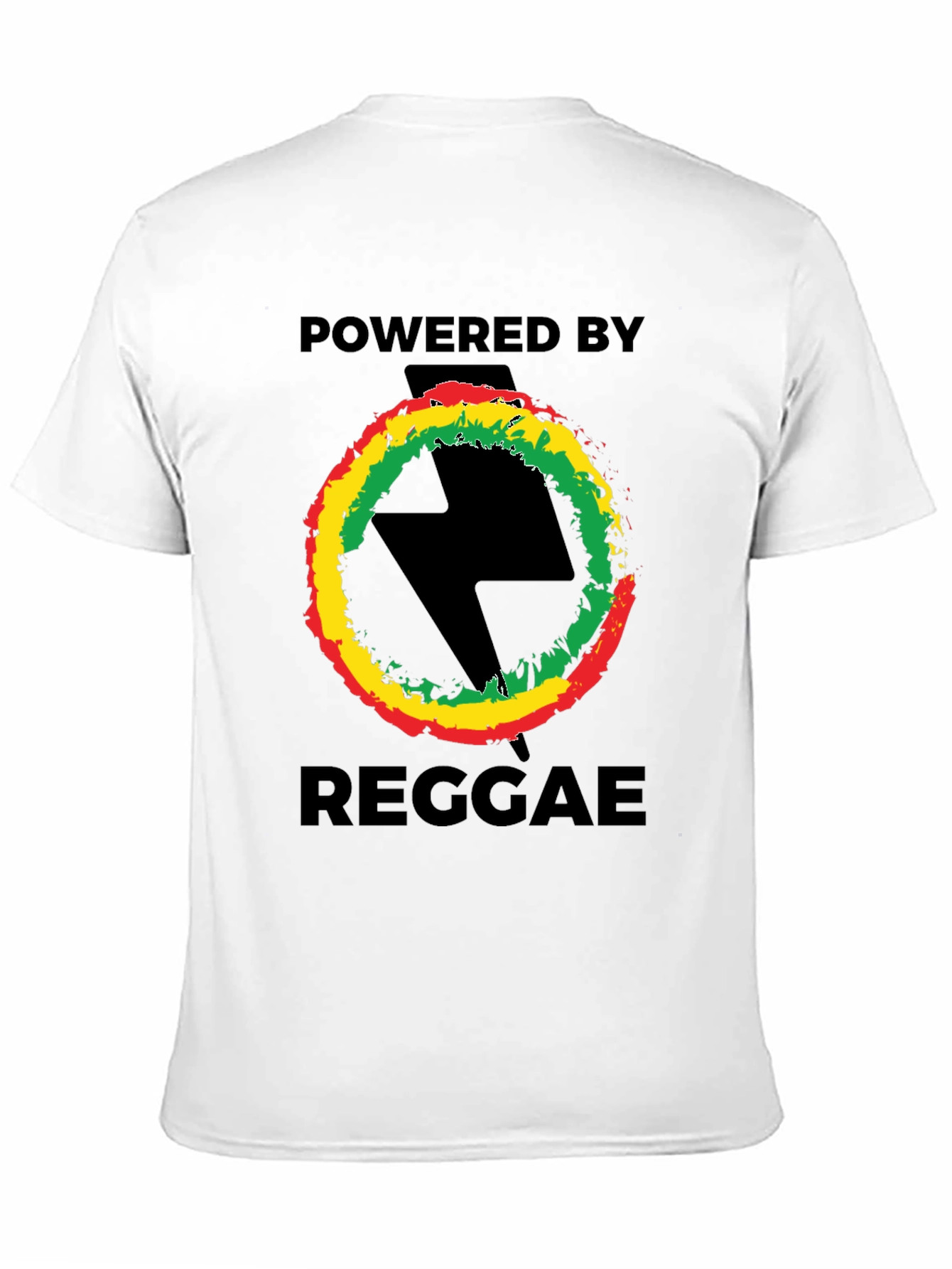 Powered By Reggae T-Shirt - Black