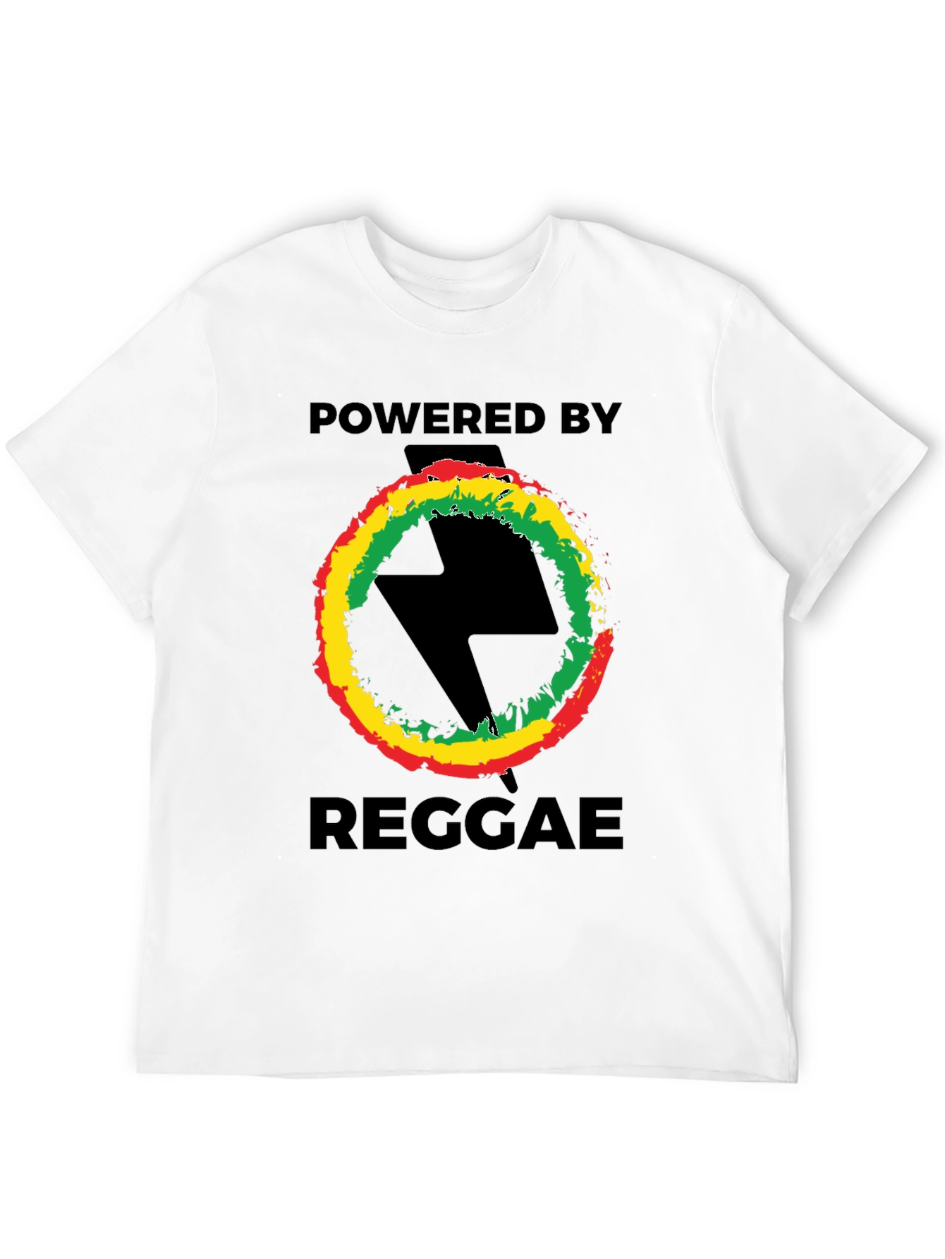 Powered By Reggae T-Shirt - Black