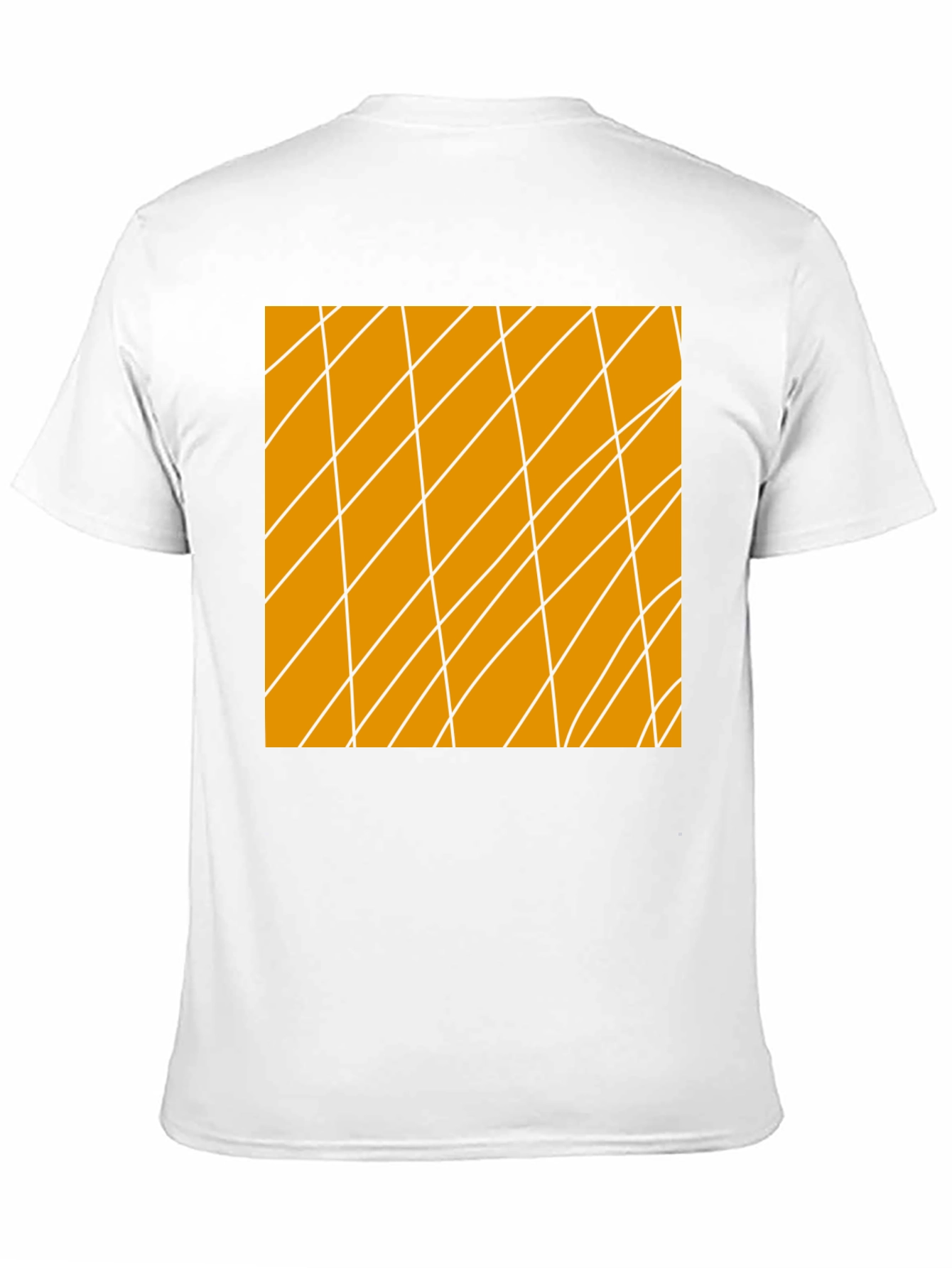 Geometric Lines Graphic Black T-Shirt