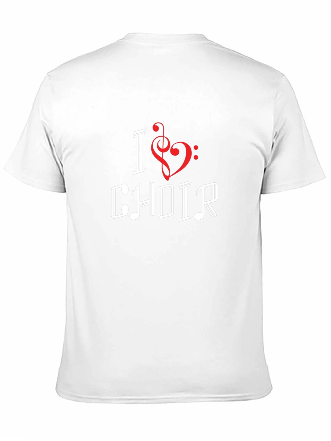 I Heart Choir Music Lover Black T-Shirt