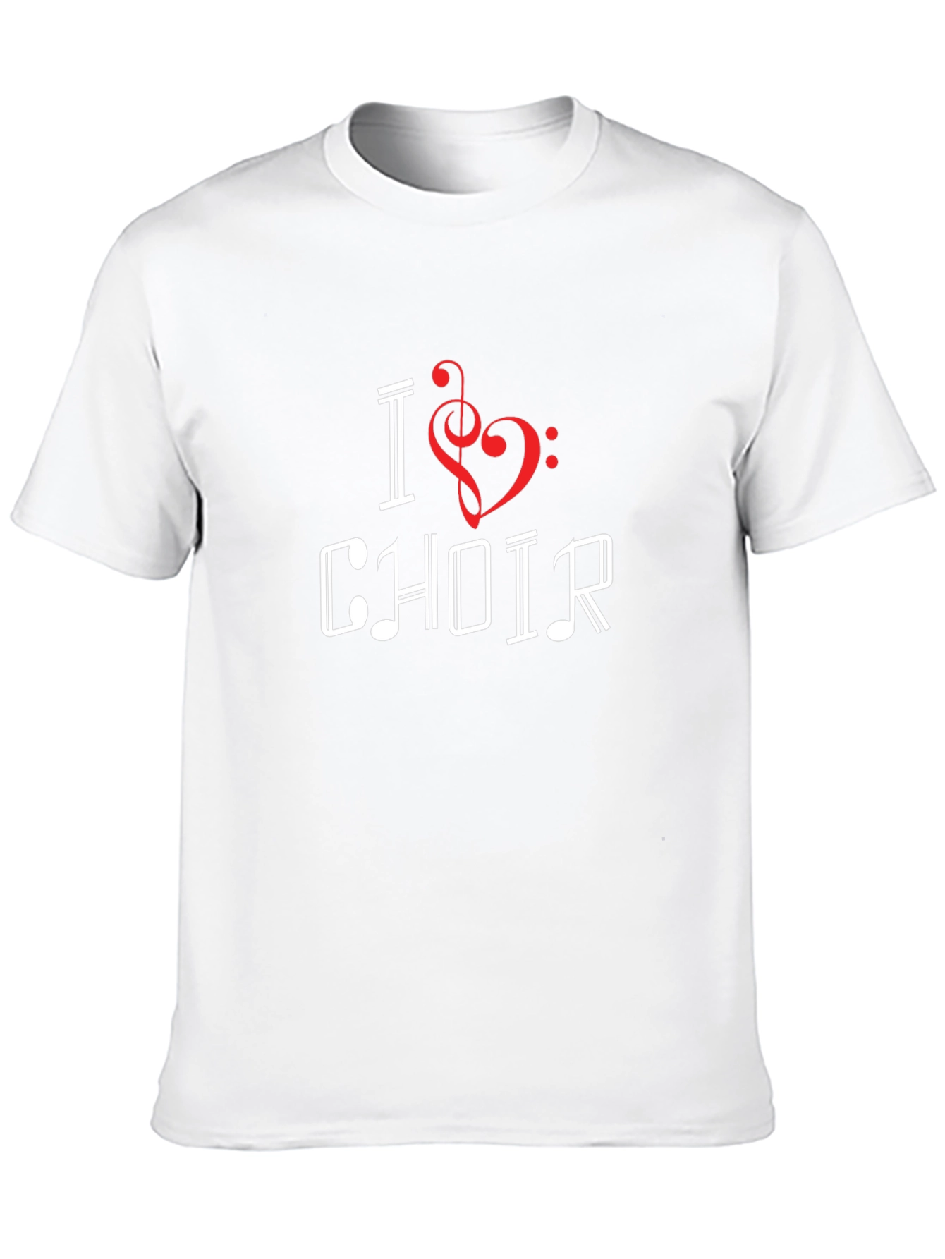 I Heart Choir Music Lover Black T-Shirt