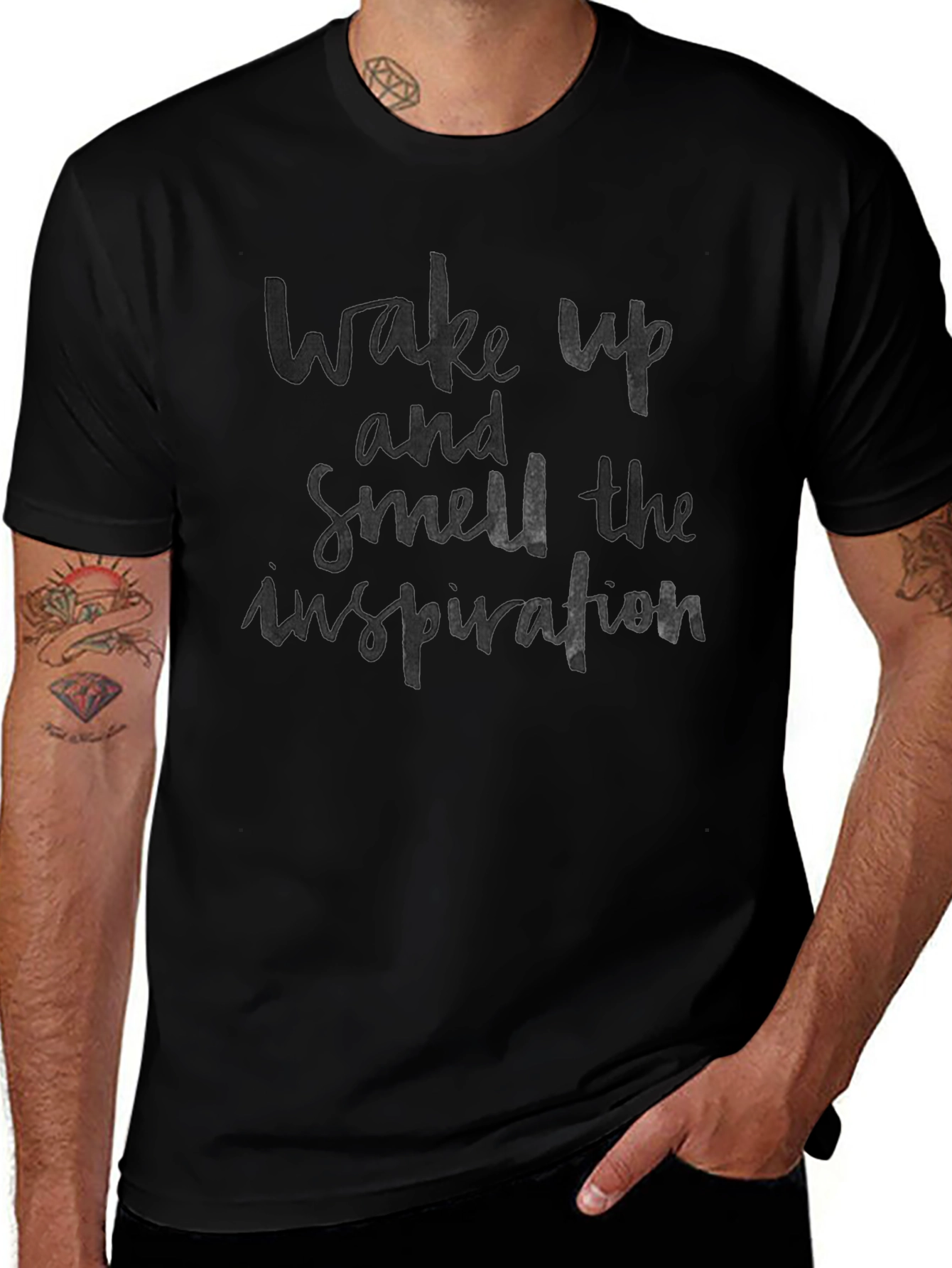 Wake Up Inspiration Black T-Shirt