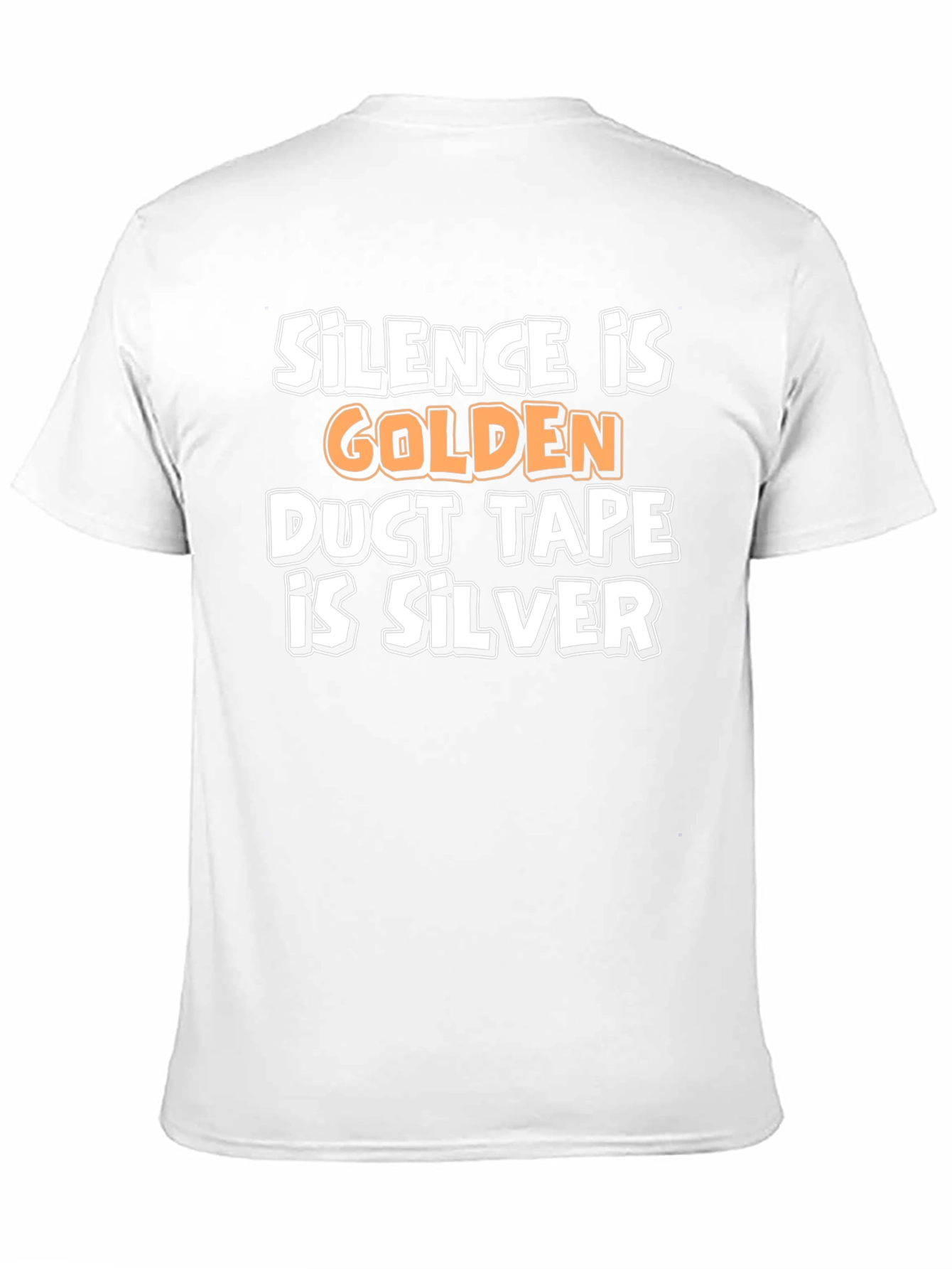 Silence is Golden Funny Graphic T-Shirt