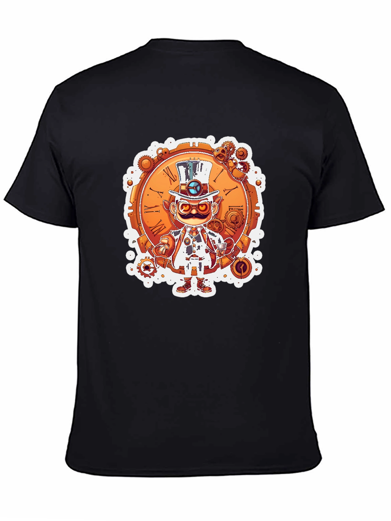 Steampunk Character Graphic T-Shirt - Unique Design