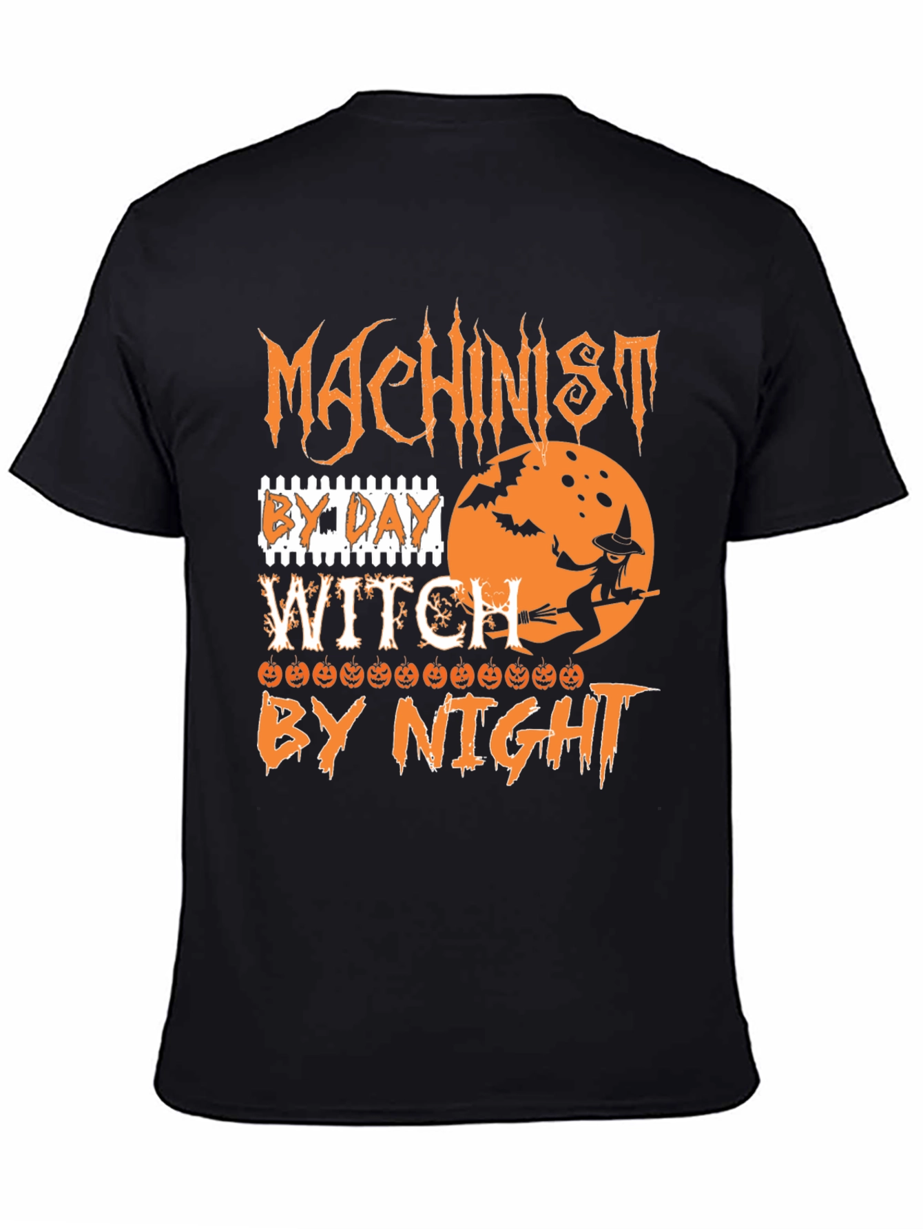 Machinist Witch Halloween T-Shirt