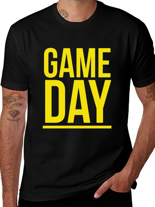 Game Day T-Shirt - Black Graphic Tee