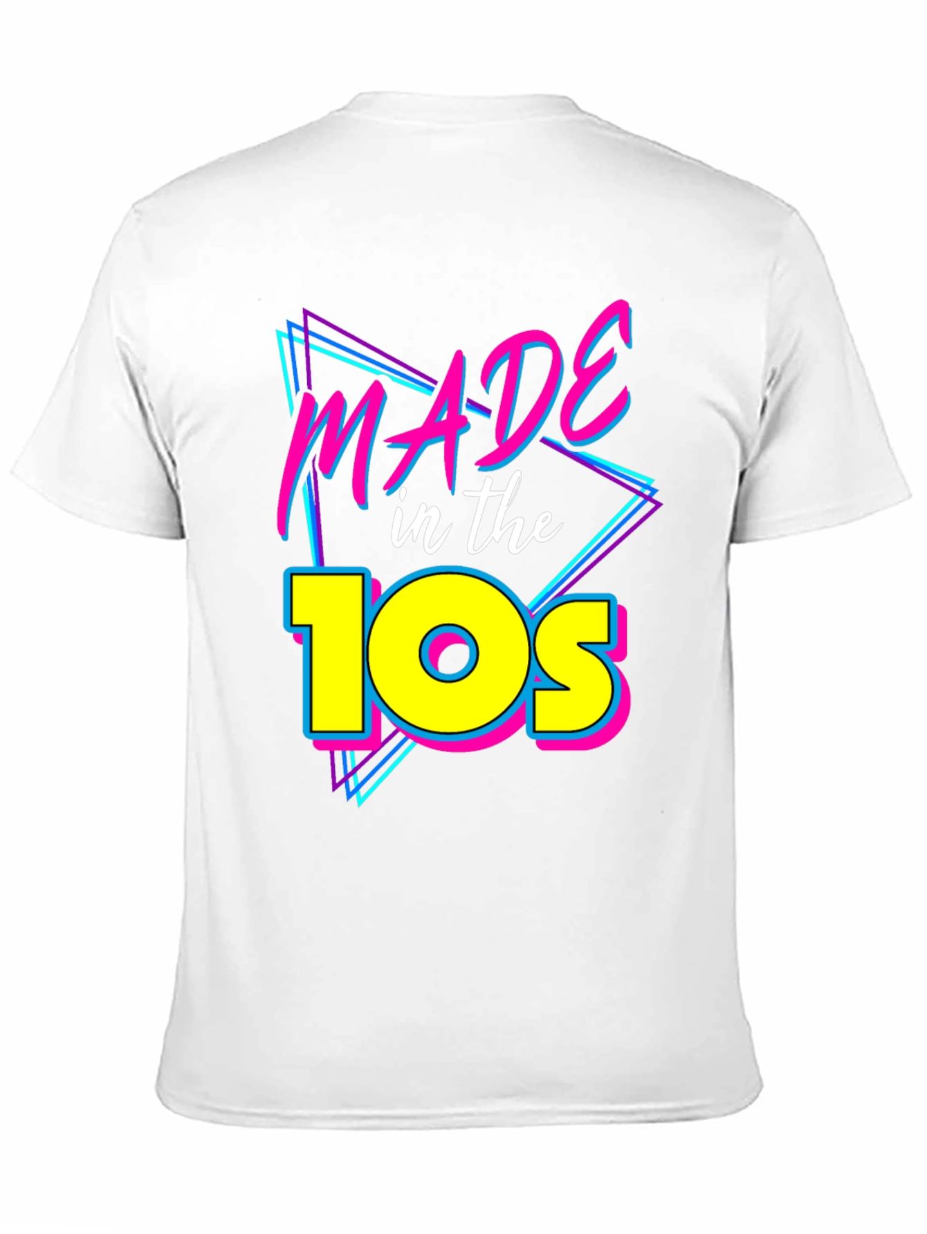 Made in the 10s T-Shirt - Retro Neon Style