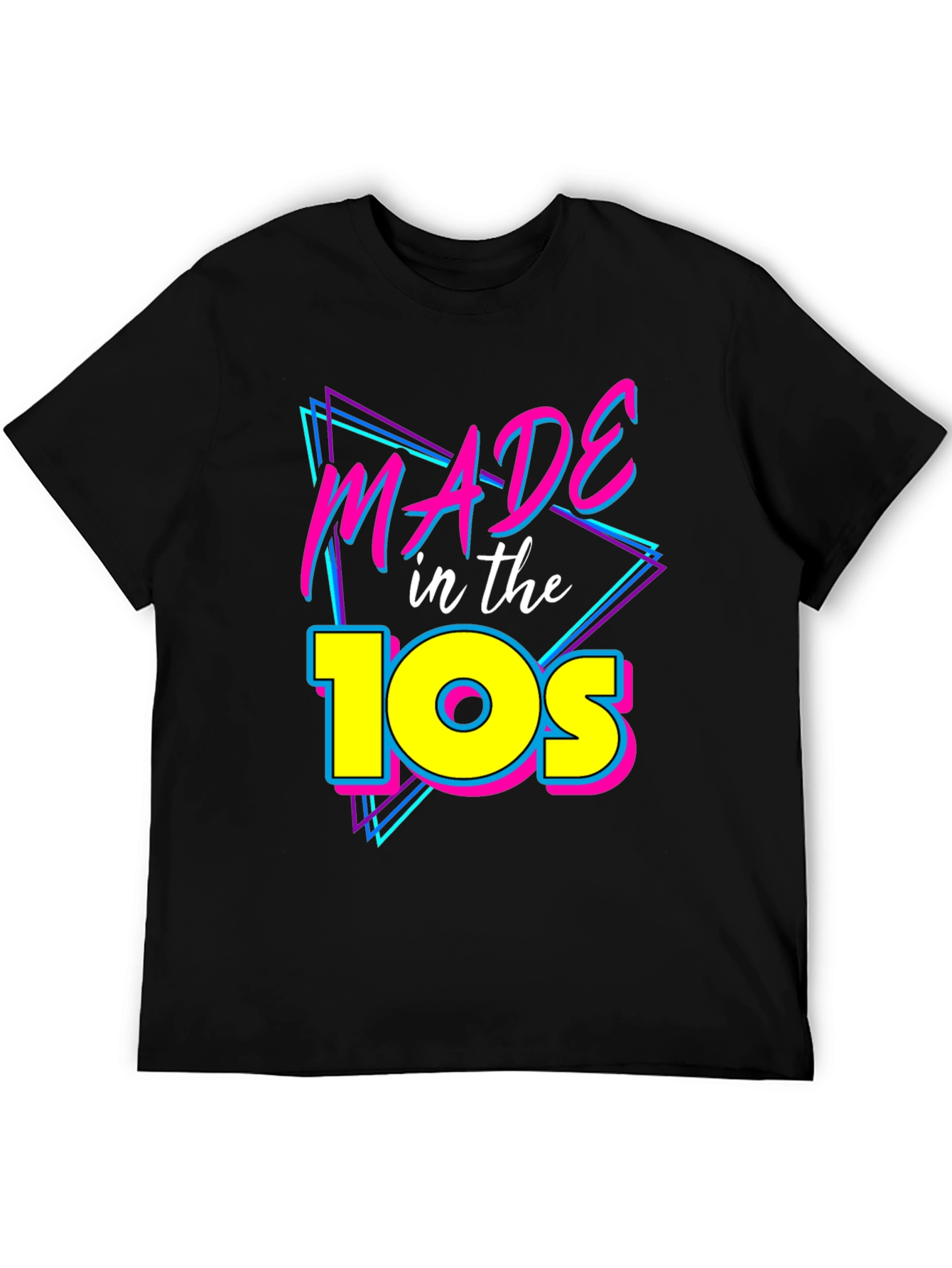 Made in the 10s T-Shirt - Retro Neon Style