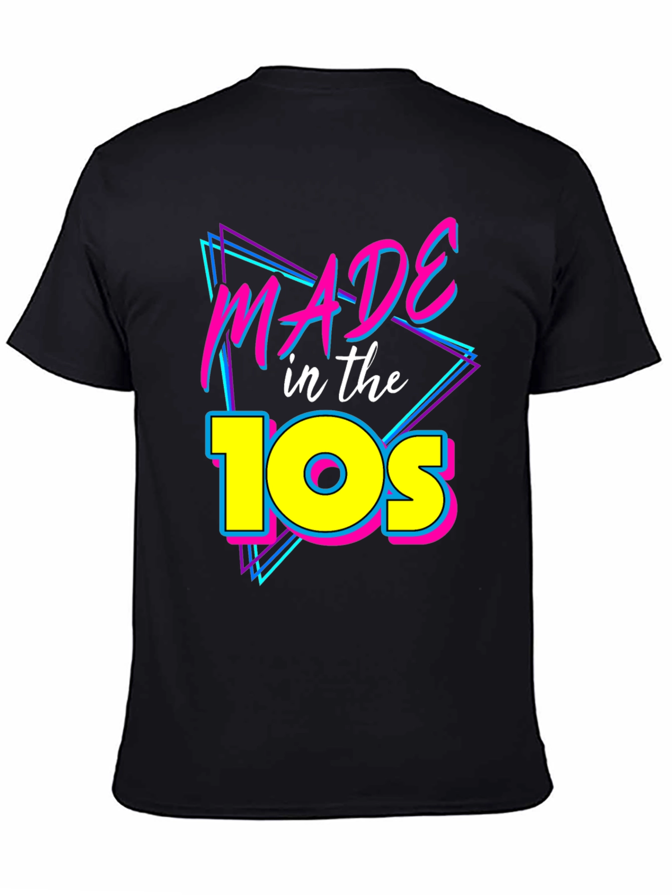 Made in the 10s T-Shirt - Retro Neon Style