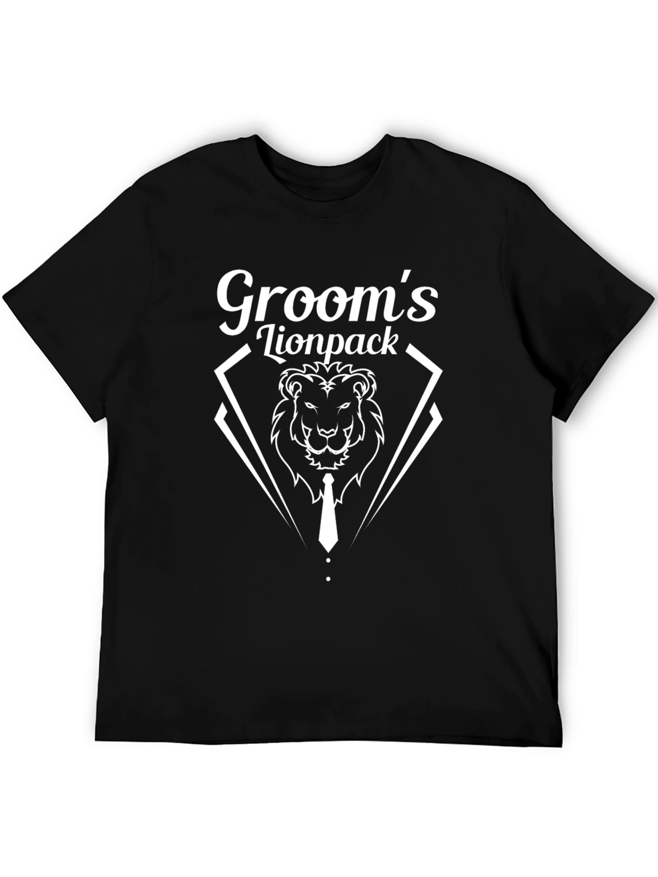 Grooms Lionpack Graphic T-Shirt - Wedding Party Apparel