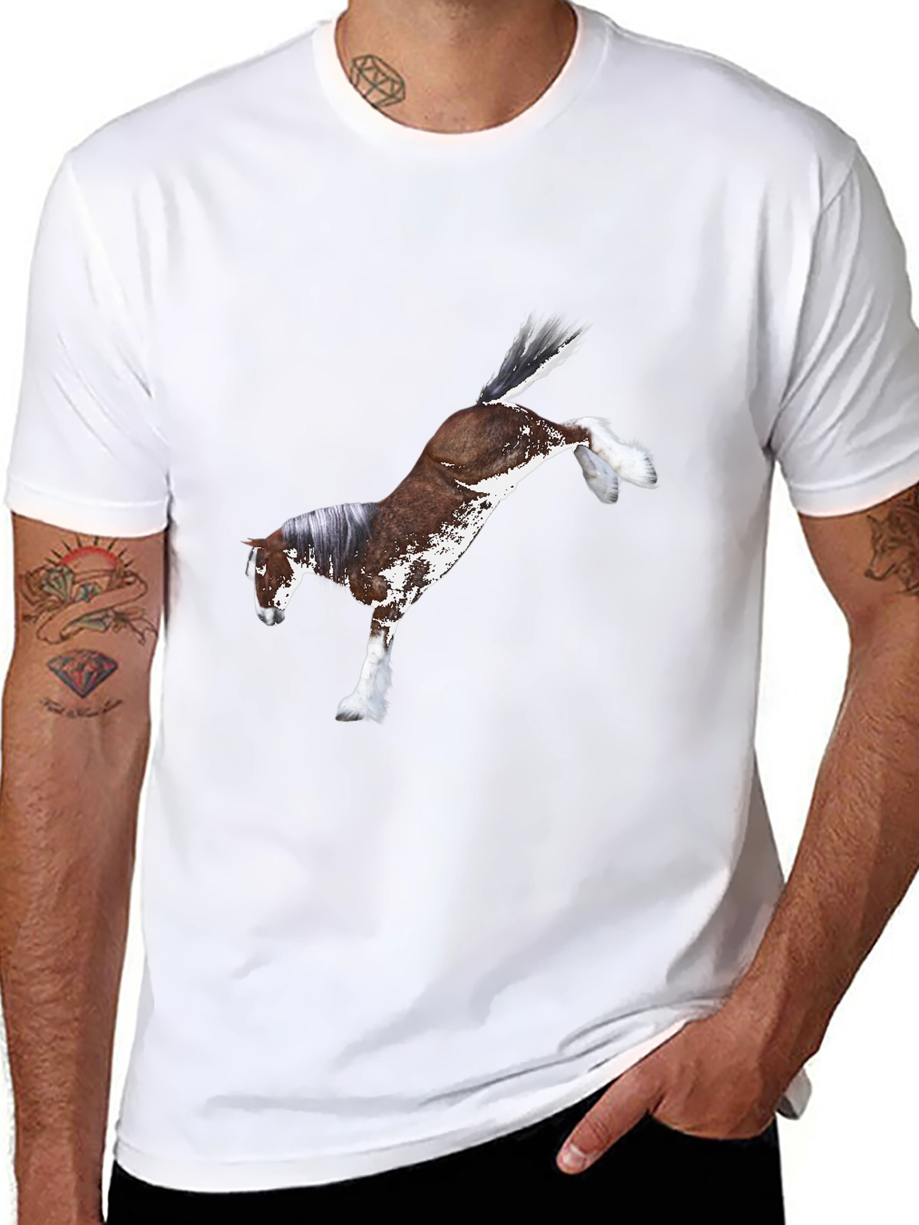 Horse Graphic Black T-Shirt