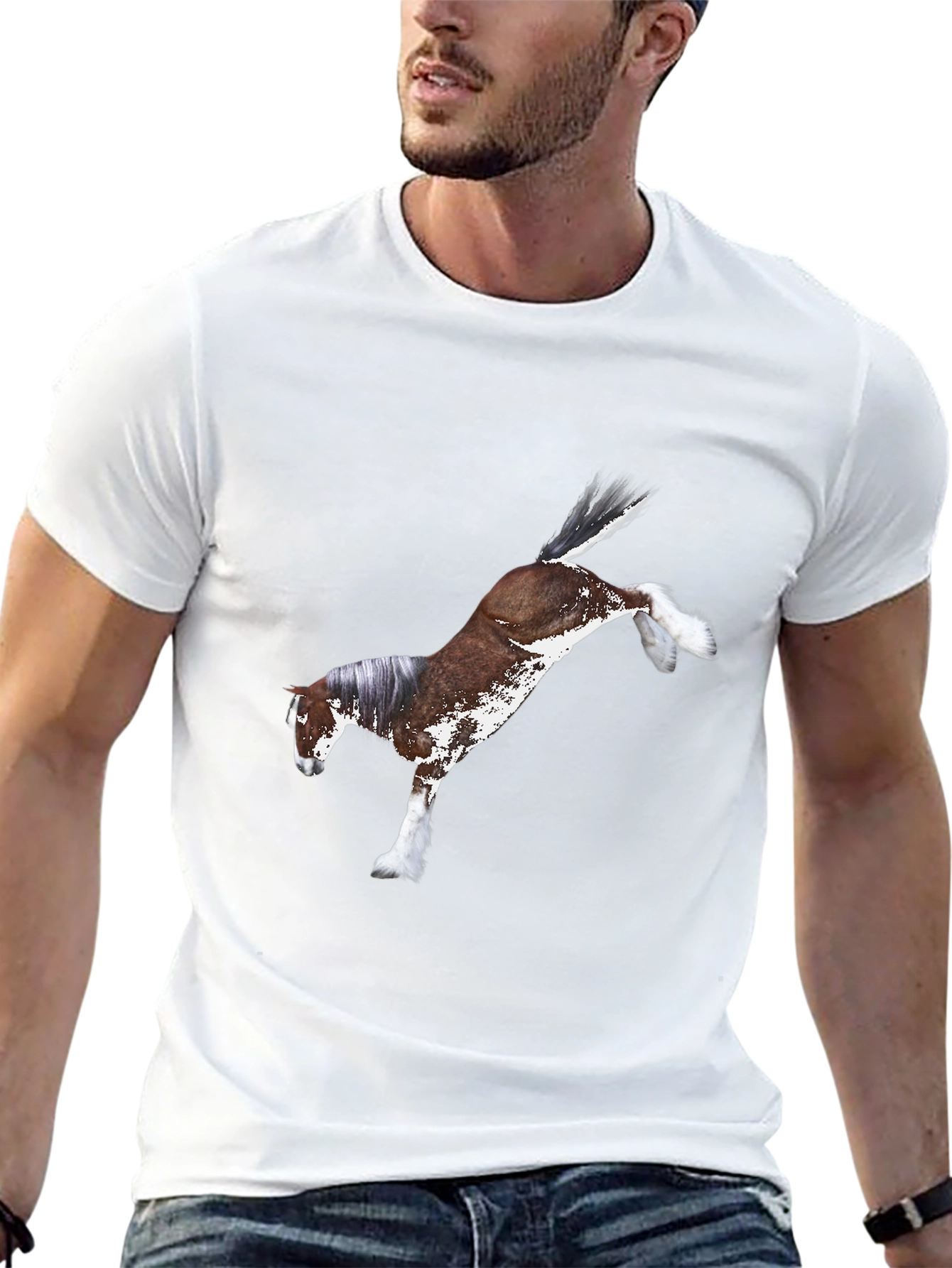 Horse Graphic Black T-Shirt