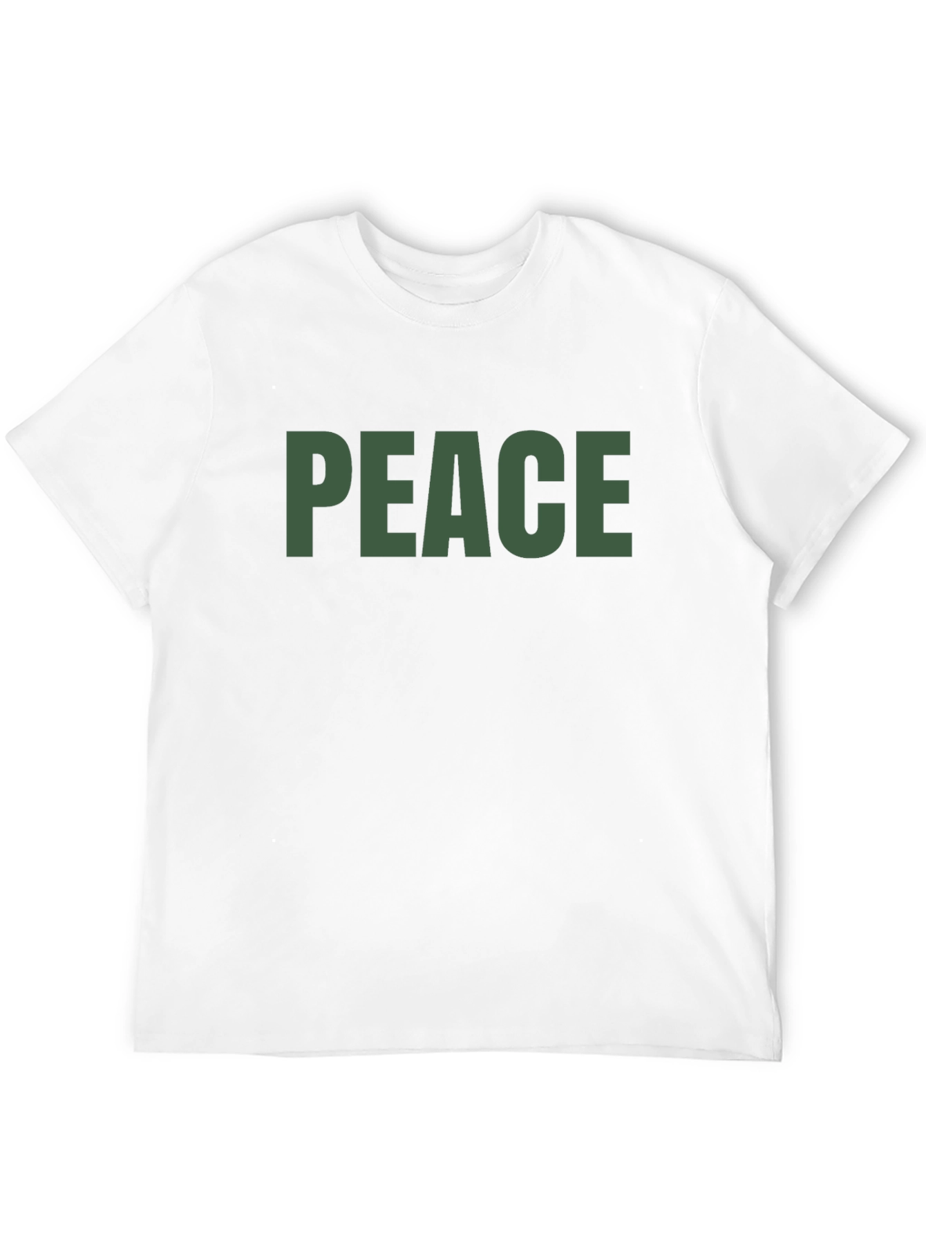 Peace T-Shirt - Olive Green Text