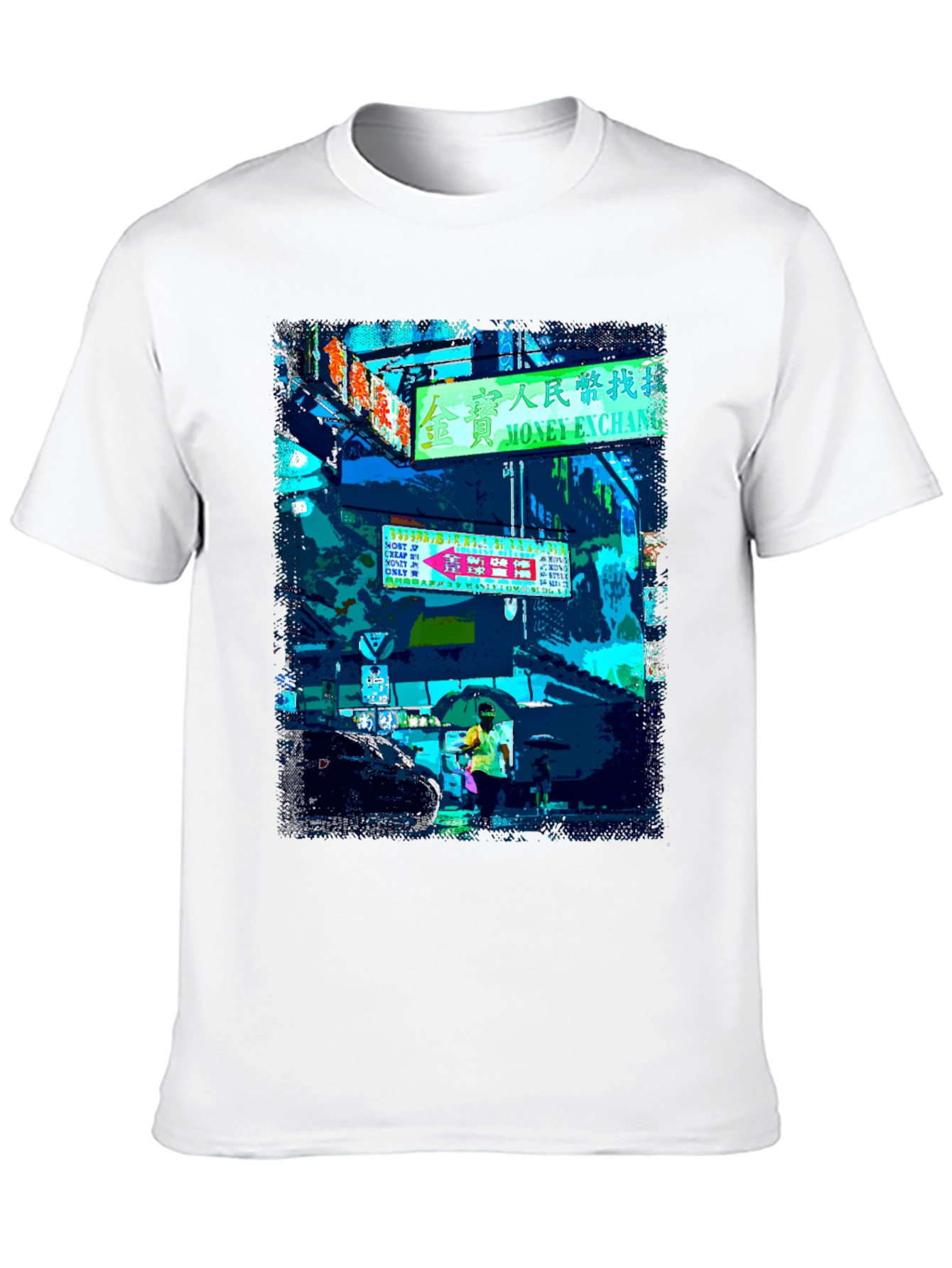 Urban Neon Graphic Tee - Black T-Shirt