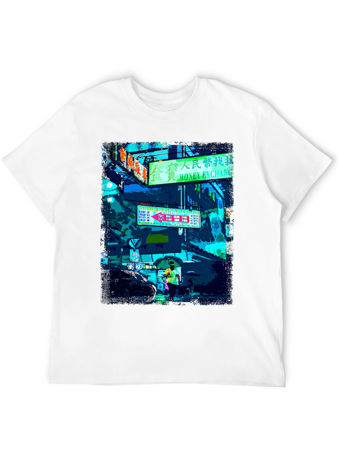 Urban Neon Graphic Tee - Black T-Shirt