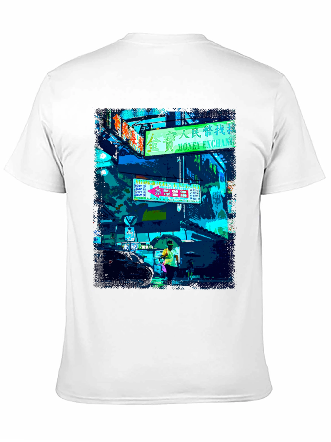 Urban Neon Graphic Tee - Black T-Shirt