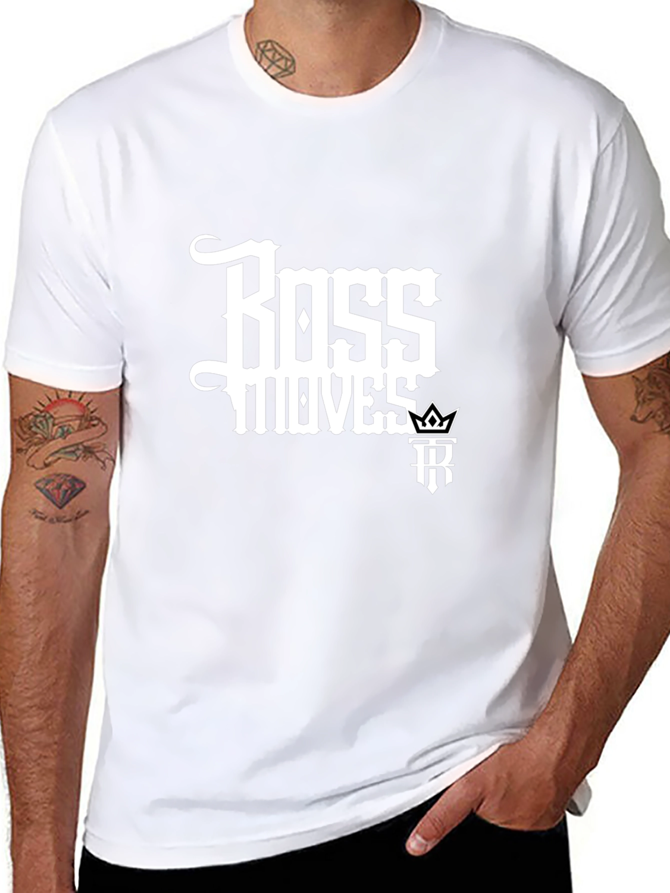 Boss Moves Black Graphic Tee for Men