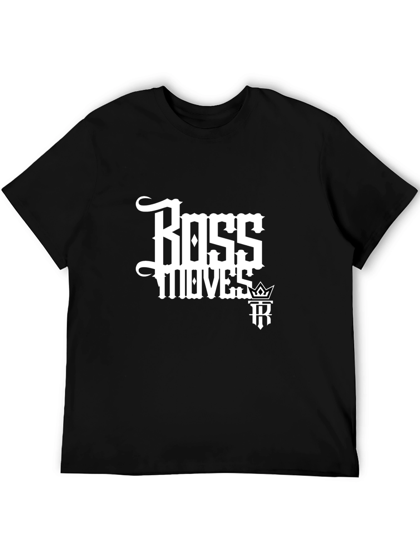 Boss Moves Black Graphic Tee for Men