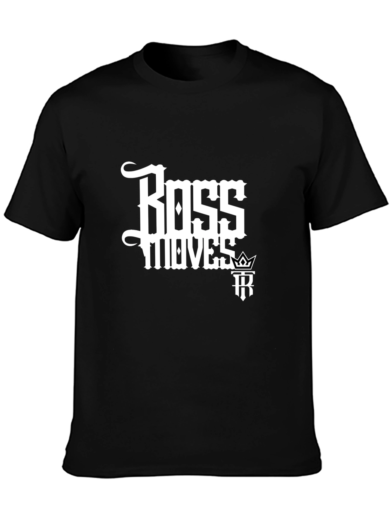 Boss Moves Black Graphic Tee for Men