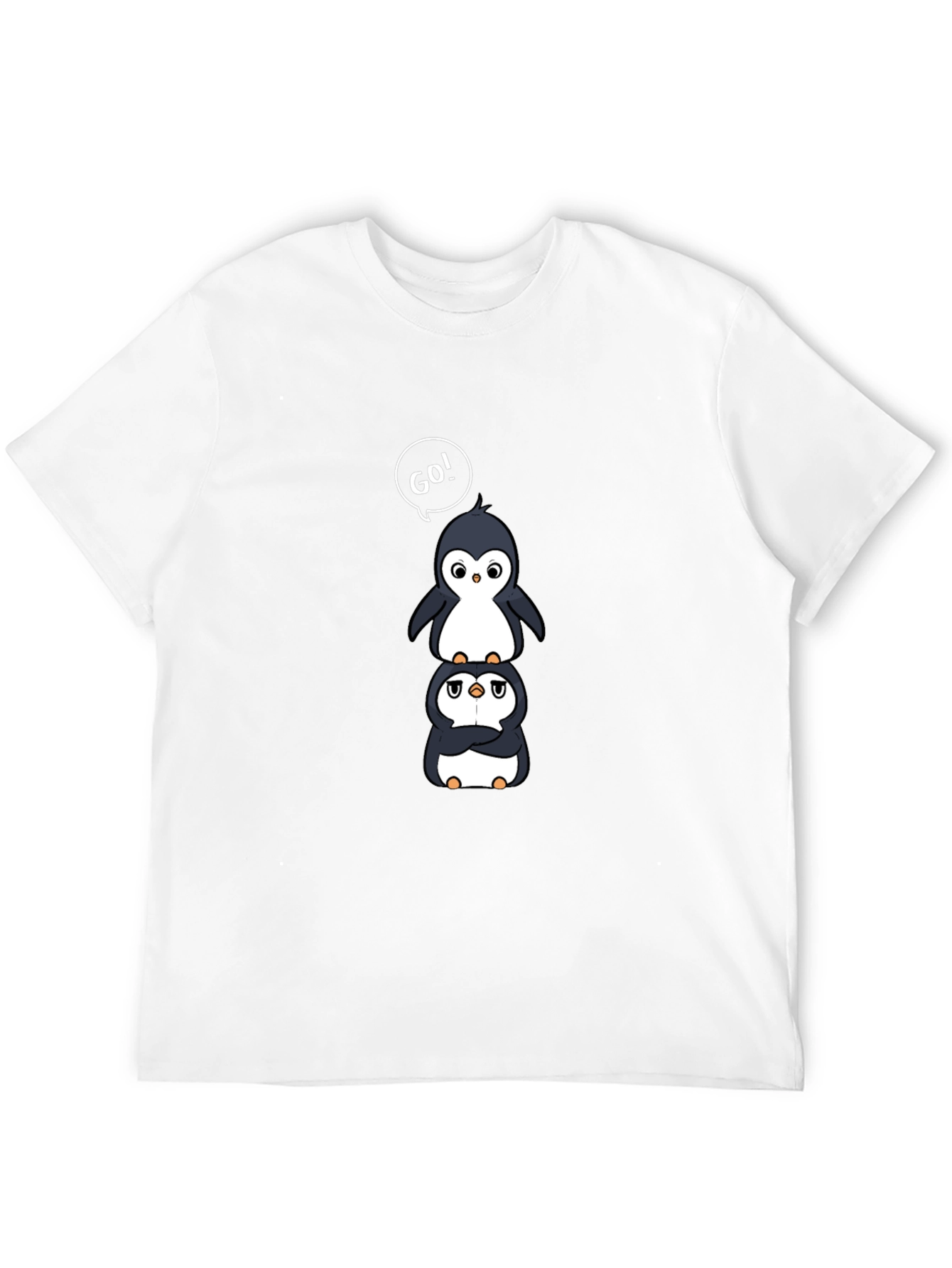 Stacked Penguin Go! Graphic T-Shirt