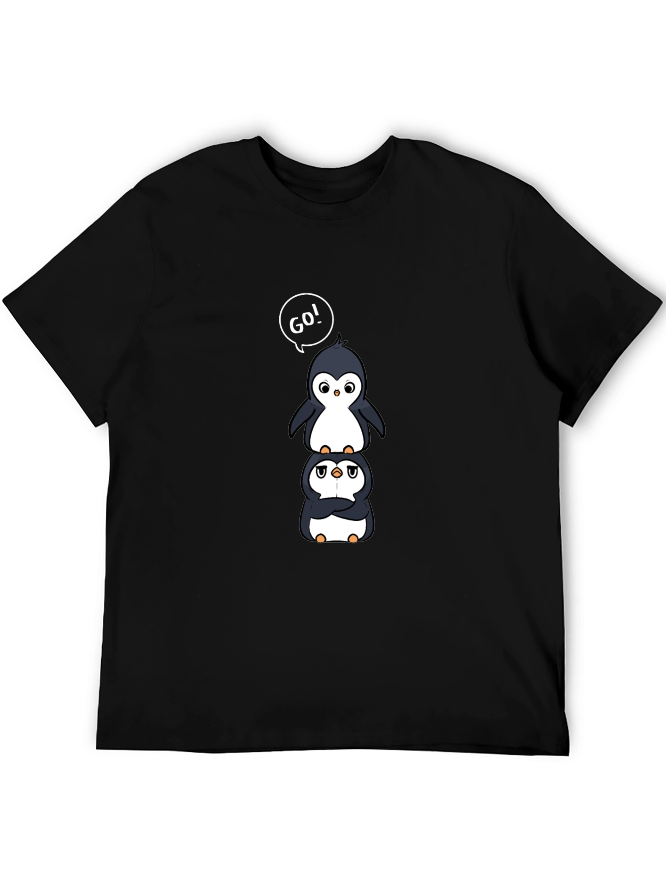 Stacked Penguin Go! Graphic T-Shirt